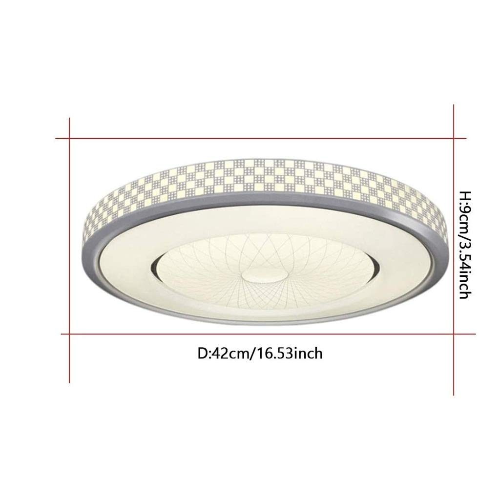 Round LED Ceiling Light - Modern Dimmable Warm White Light for Bedroom & Study - Energy Efficient with Excellent Light Diffusion - Perfect for Home, Office, and Reading Spaces