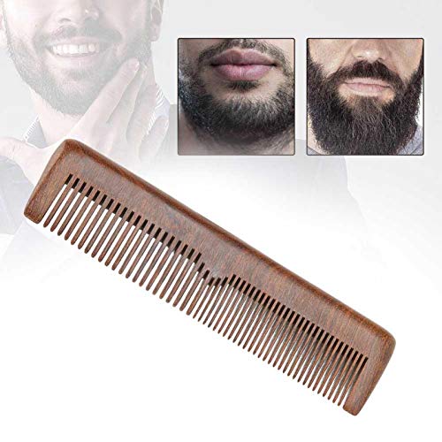 Premium Sandalwood Beard Comb for Men - Natural Wooden Hair Styling Tool for Grooming & Detangling - Perfect for Travel, Home & Salon Use