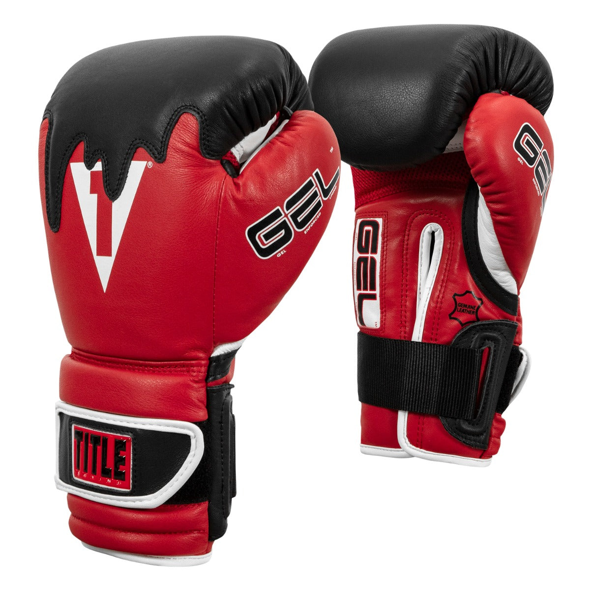 TITLE Boxing Gel Lava Leather Series Training Gloves - Premium Boxing Equipment for MMA, Kickboxing & Fitness Training
