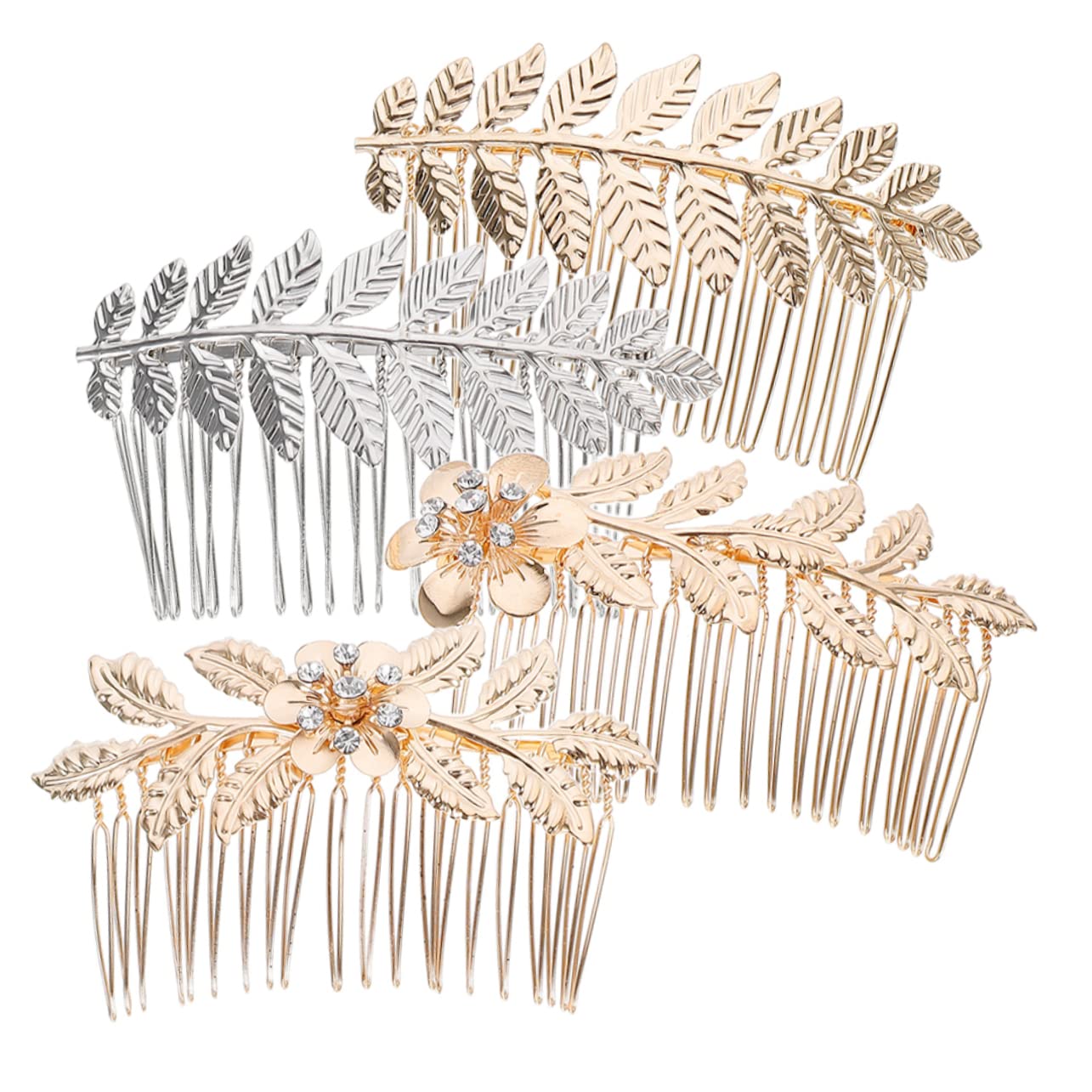 Cabilock 4pcs Korean Style Hair Comb Set - Women's Bun Holder, Wedding Hair Clips, Hair Styling Tool & Hair Fork for Women | Perfect for Updos, Bridal Hairstyles & Everyday Elegance