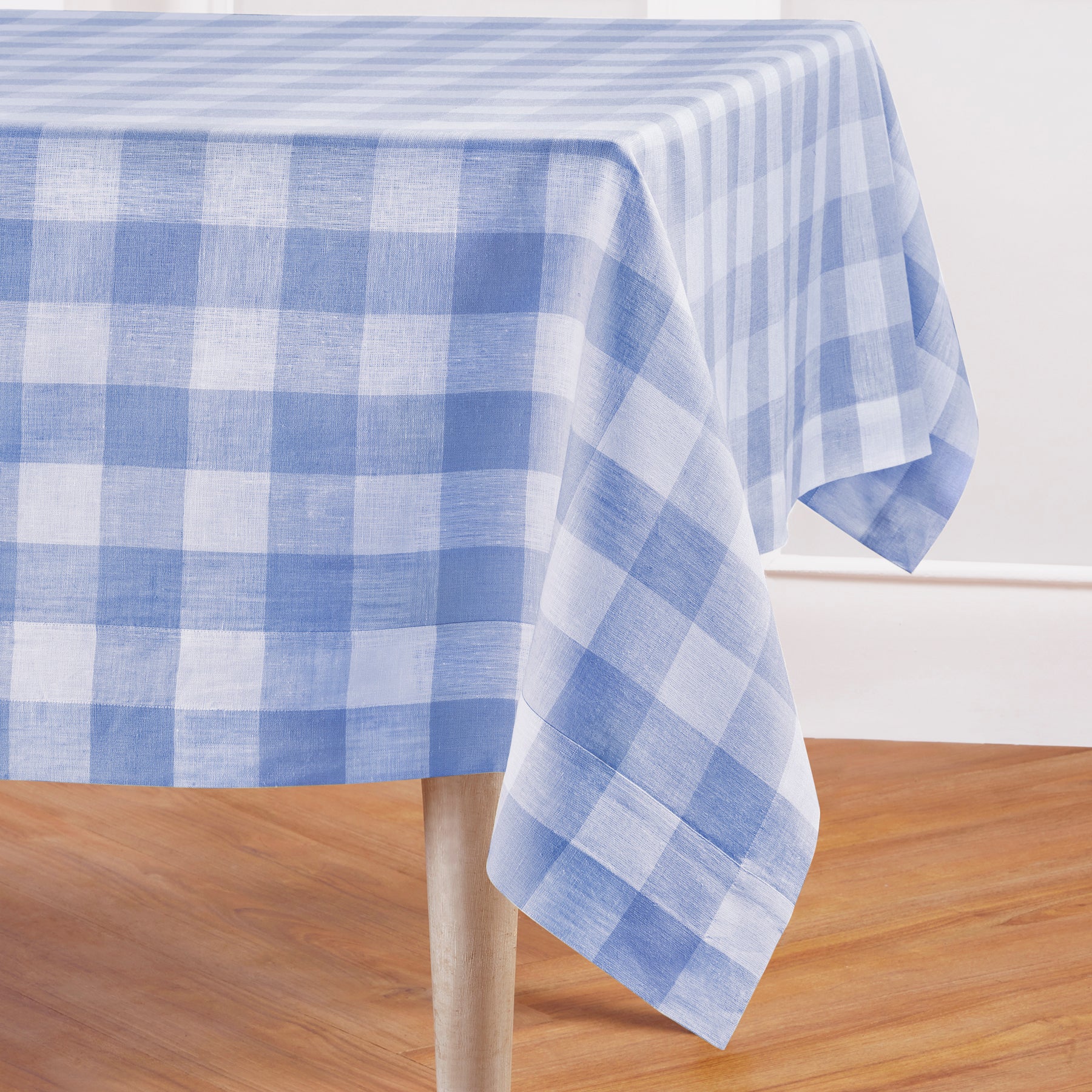 Buffalo Check Tablecloth - Red and Black Plaid Cotton Fabric for Dining Table - Perfect for Thanksgiving, Christmas, and Holiday Decorations