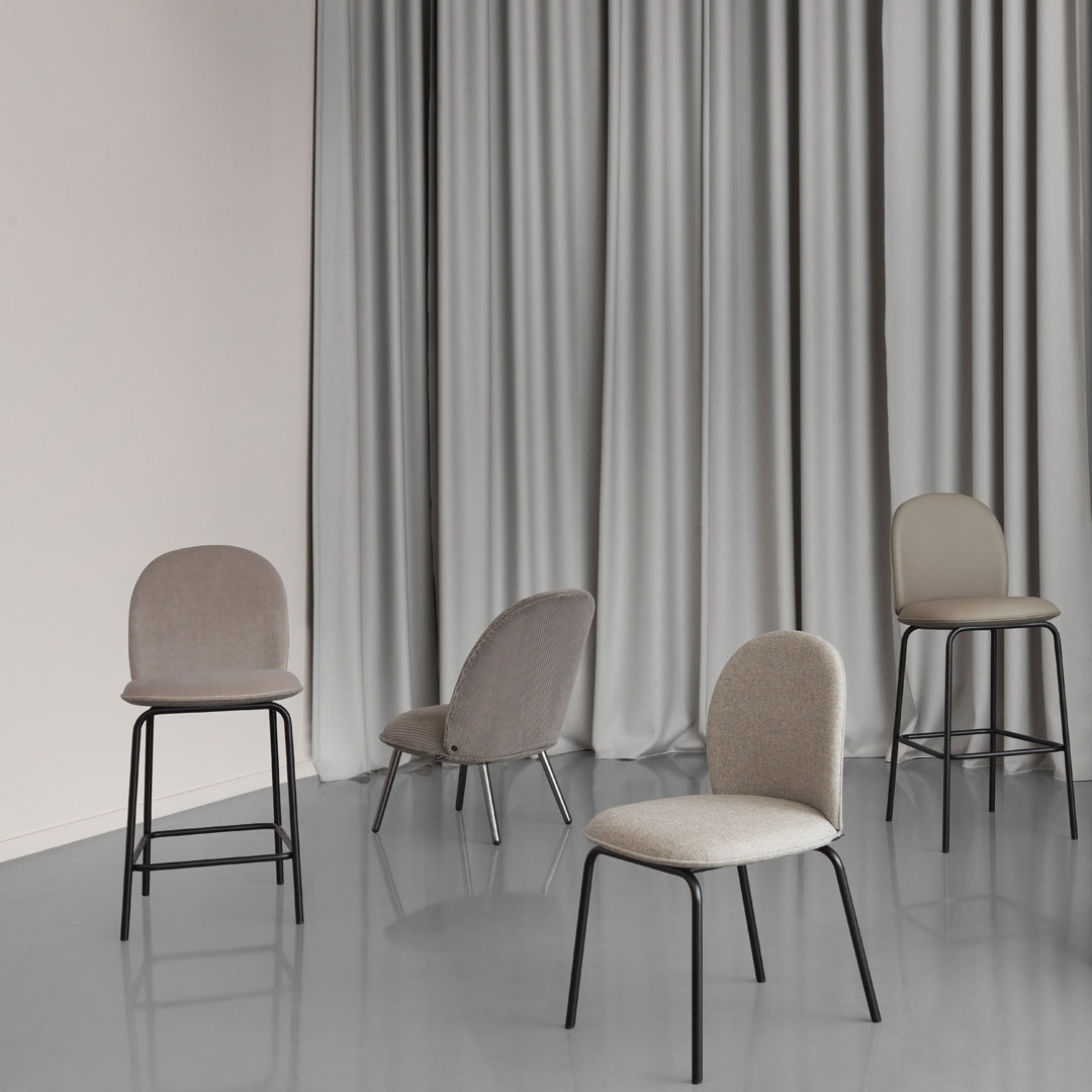 Premium Ace Bar Chair - Fully Upholstered Bar Stool with Backrest for Kitchen Island, Home Bar & Restaurant Use