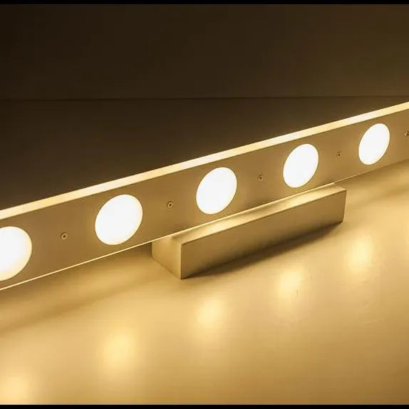 Modern White LED Flush Mount Bathroom Mirror Light - Perfect for Vanity, Makeup, and Shaving Lighting