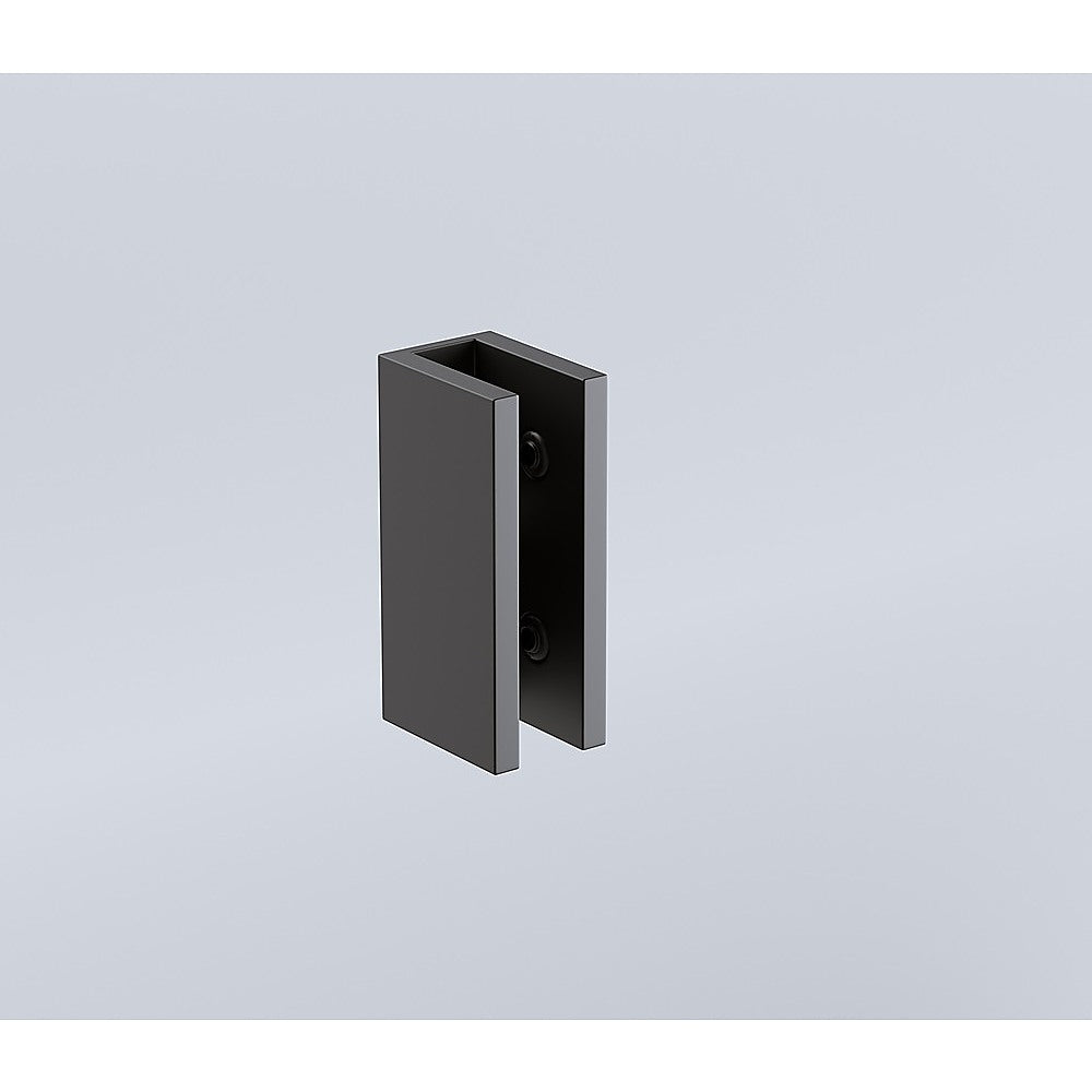 120x120cm Frameless Corner Shower Screen with Black Brackets & Stainless Steel Hinges, Square Knob Handle - Perfect for Modern Bathroom Renovation & Spa-Style Shower Experience