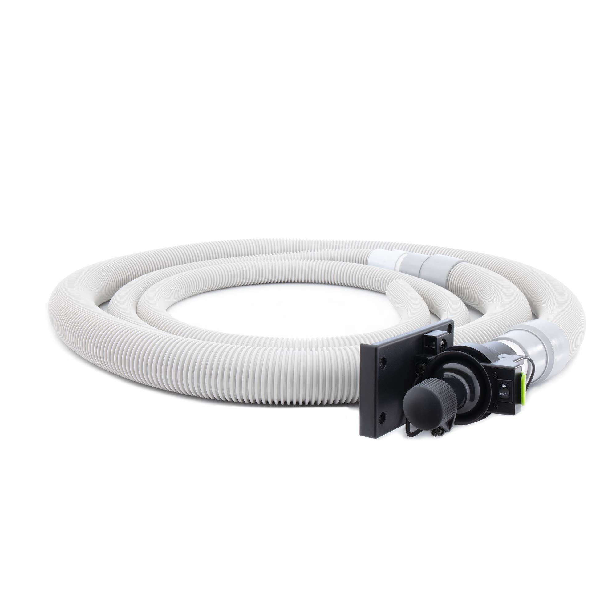 RecPro RV VRoom Retractable Vacuum Hose System - 35ft Extendable Hose for Most RV Central Vacuums | Compact Storage Design | Perfect for RV Cleaning & Maintenance | Camping & Travel Essential Accessory