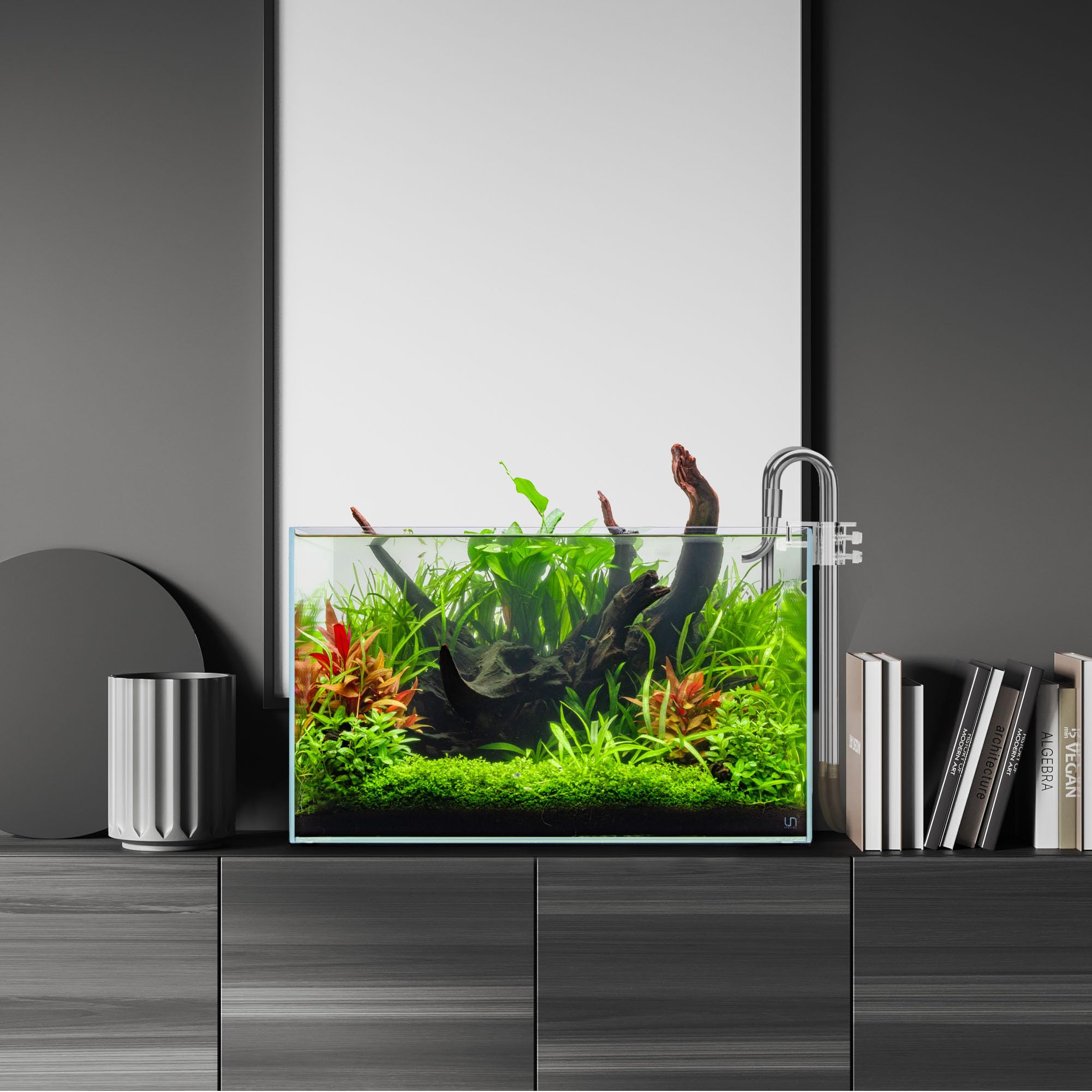 Premium Stainless Steel Lily Pipes Set - 12/16mm (1/2 in) Aquarium Inflow & Outflow Water Tubes for Planted Tanks - Durable Rimless Tank Accessories for Crystal Clear Water Filtration - Perfect for Nature Aquascapes & Shrimp Breeding Tanks