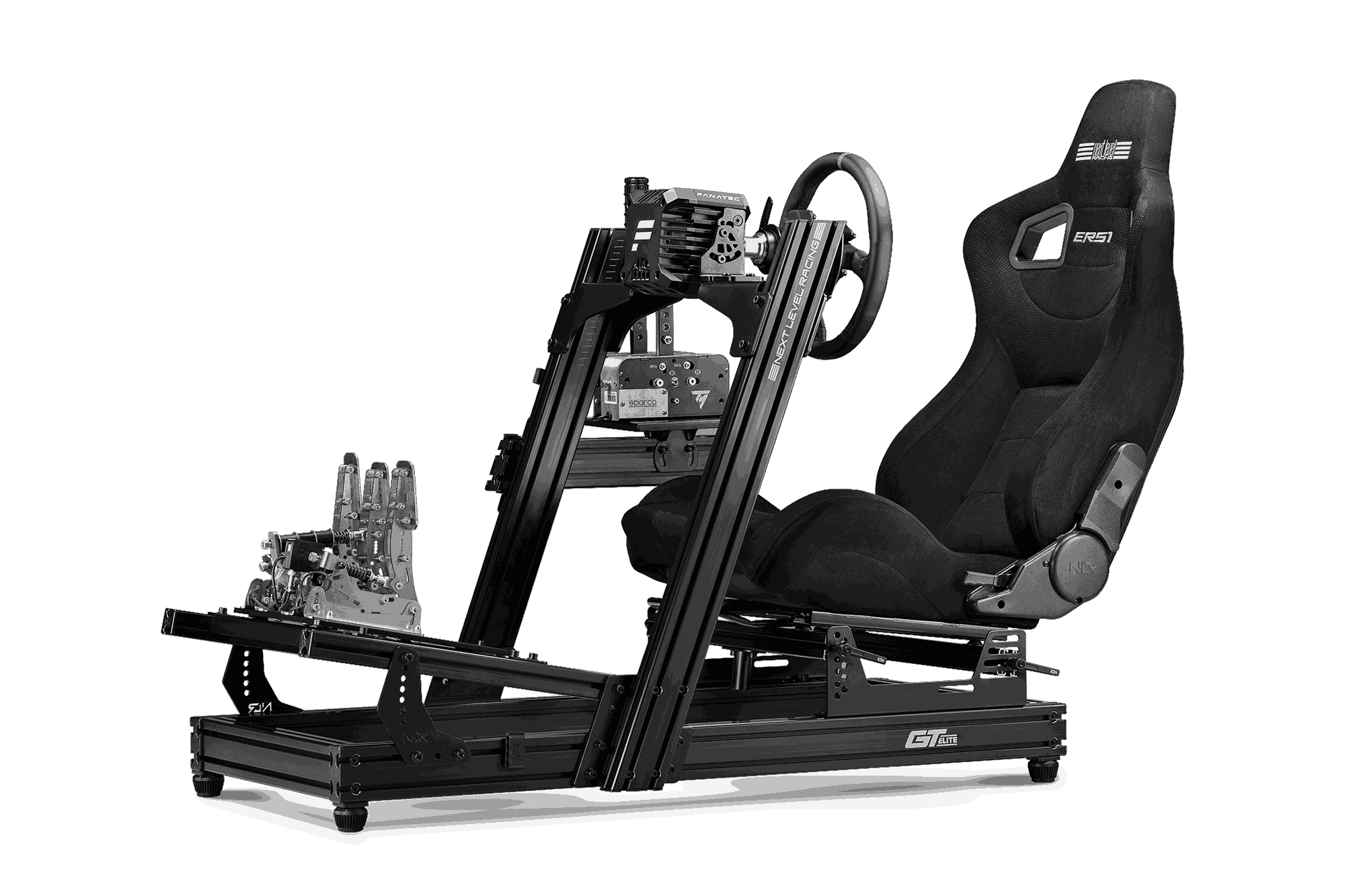 Next Level Racing GTElite Aluminum Simulator Cockpit - Front & Side Mount Edition | Premium Racing Cockpit Frame for PC & Console Gaming | Perfect for Home Racing Simulators & Esports Tournaments