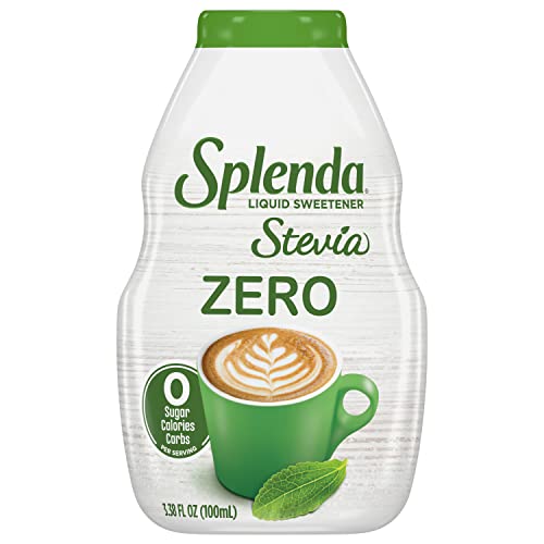 SPLENDA Stevia Liquid Zero Calorie Sweetener Drops - 3.38 Fl Oz Bottle | Natural Sugar Substitute for Coffee, Tea & Baking | Keto & Diabetic Friendly Sweetener