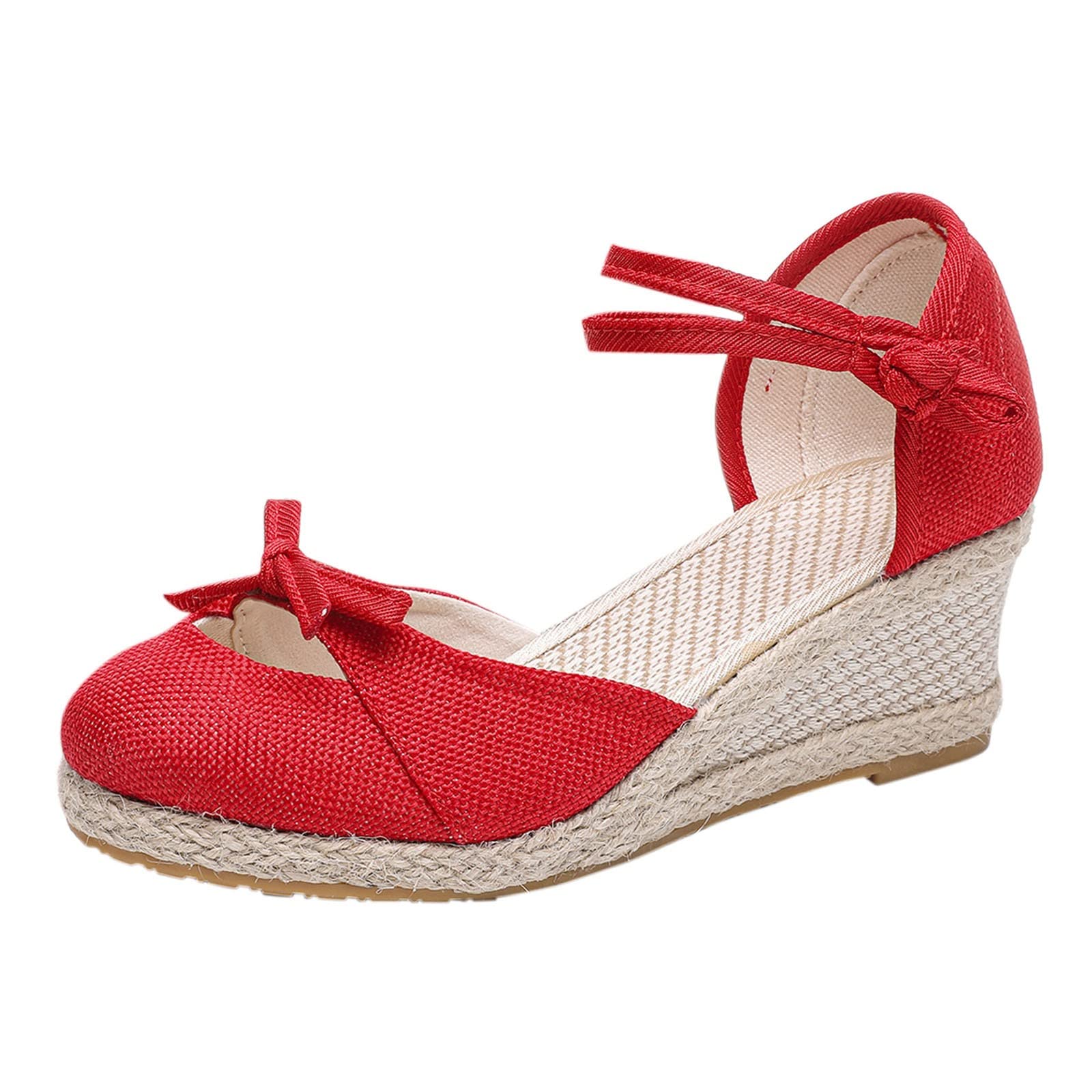 Women's Comfortable Weave Wedge Sandals - Breathable Round Toe Summer Beach Shoes for Women | Perfect for Beach Outings, Casual Walks & Vacation Wear