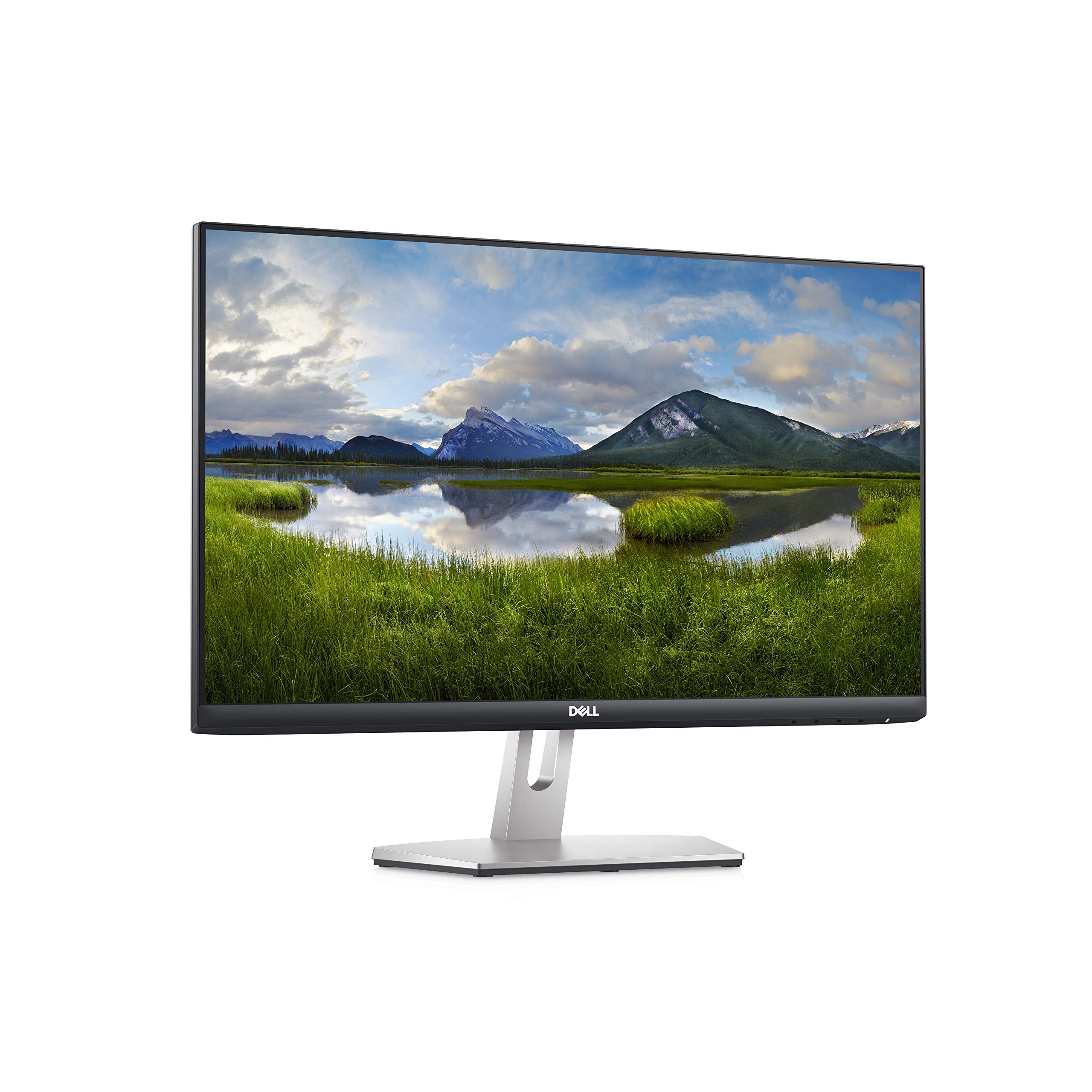 Dell S2421H 24 Inch Full HD 1080p IPS Monitor - Ultra-Thin Bezel, Dual HDMI Ports, Built-in Speakers, Silver | Perfect for Home Office, Gaming & Entertainment