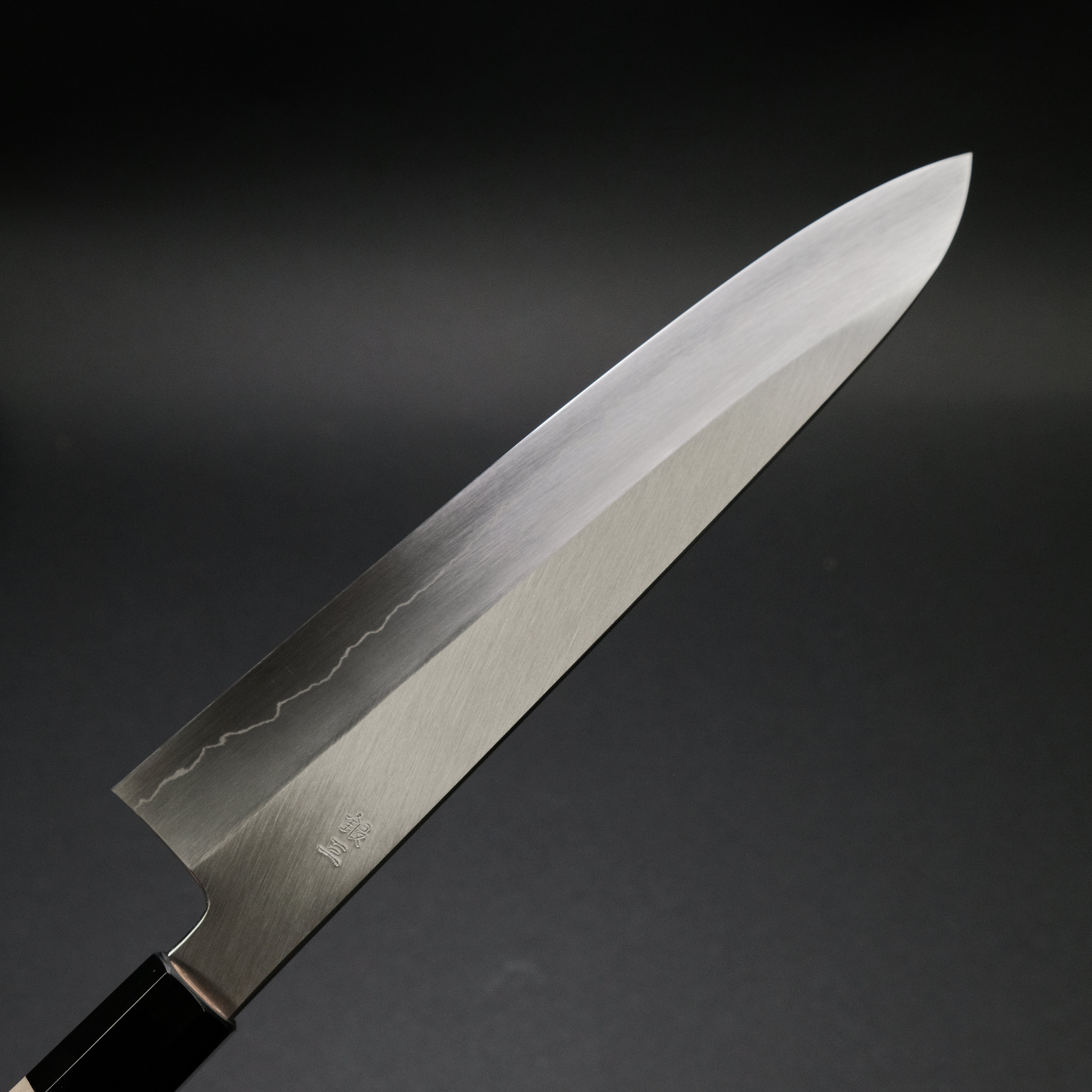 Hitohira Kikuchiyo Ren Silver #3 Gyuto Japanese Chef Knife 240mm with Ho Wood Handle - Perfect for Sushi, Meat Slicing & Professional Kitchen Use
