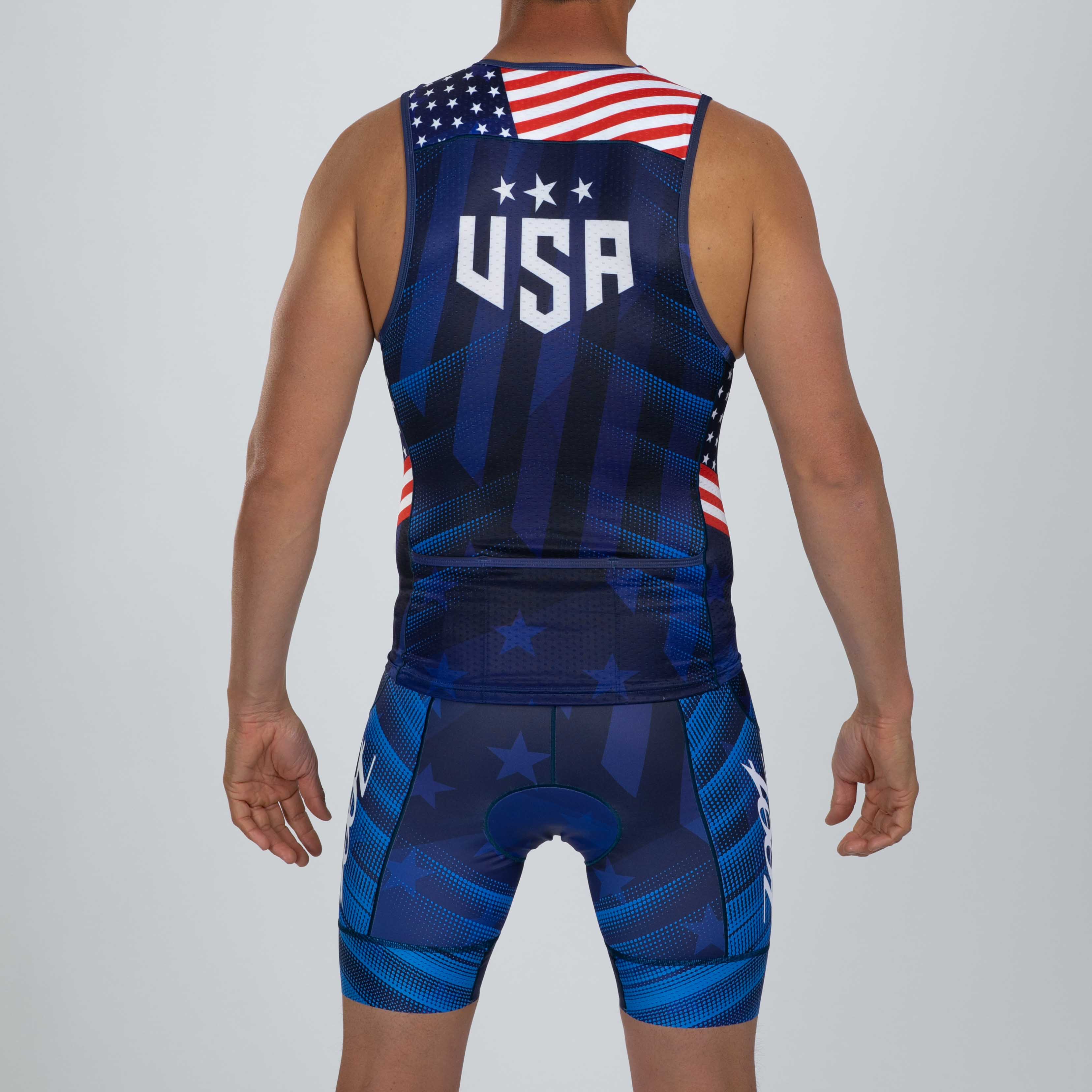 Men's Limited Edition Tri Tank Top - Red, White & Blue (RWB) | Comfortable & Stylish for Gym, Workout & Casual Wear