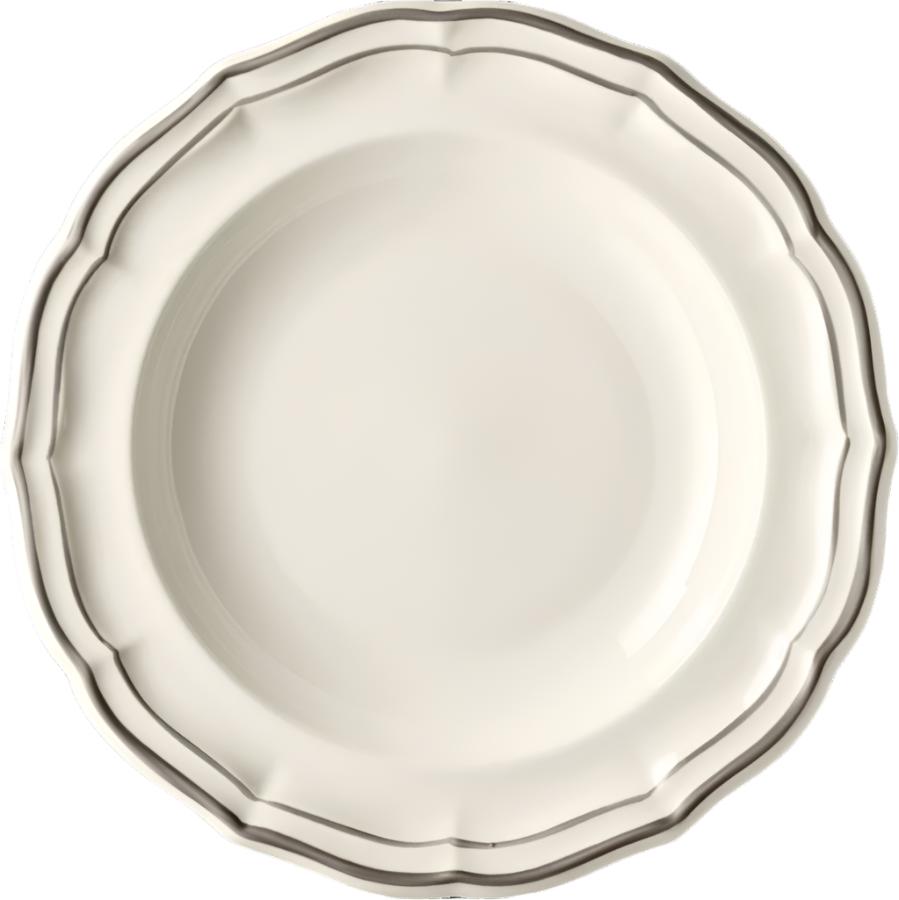 Elegant Taupe Filet Dinnerware Set - Premium Porcelain Plates, Bowls & Cups for Fine Dining, Wedding, and Holiday Entertaining