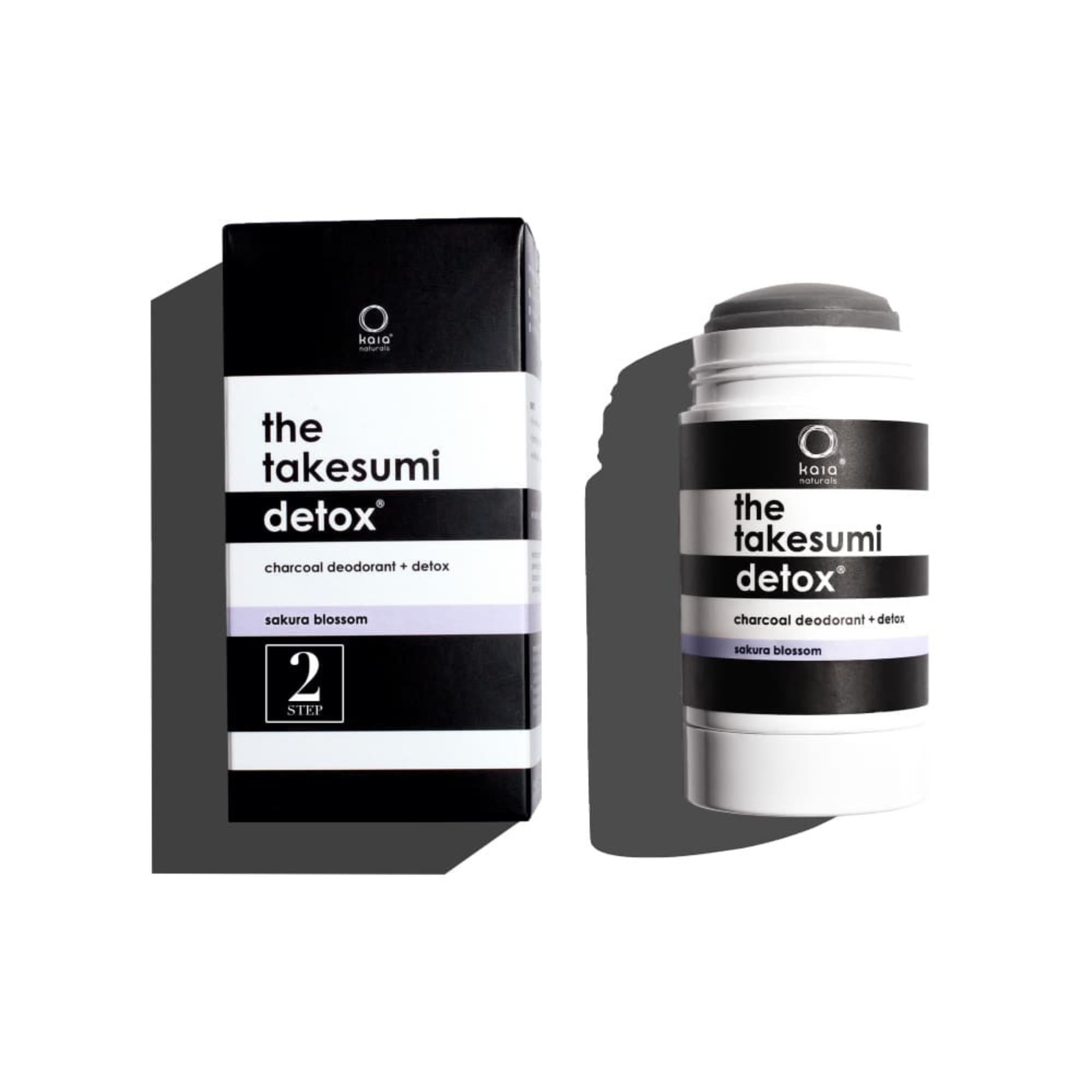 Organic Takesumi Detox Charcoal Powder - Sakura Blossom Flavor for Cleansing & Weight Loss | Perfect for Detox Drinks, Smoothies & Wellness Routines