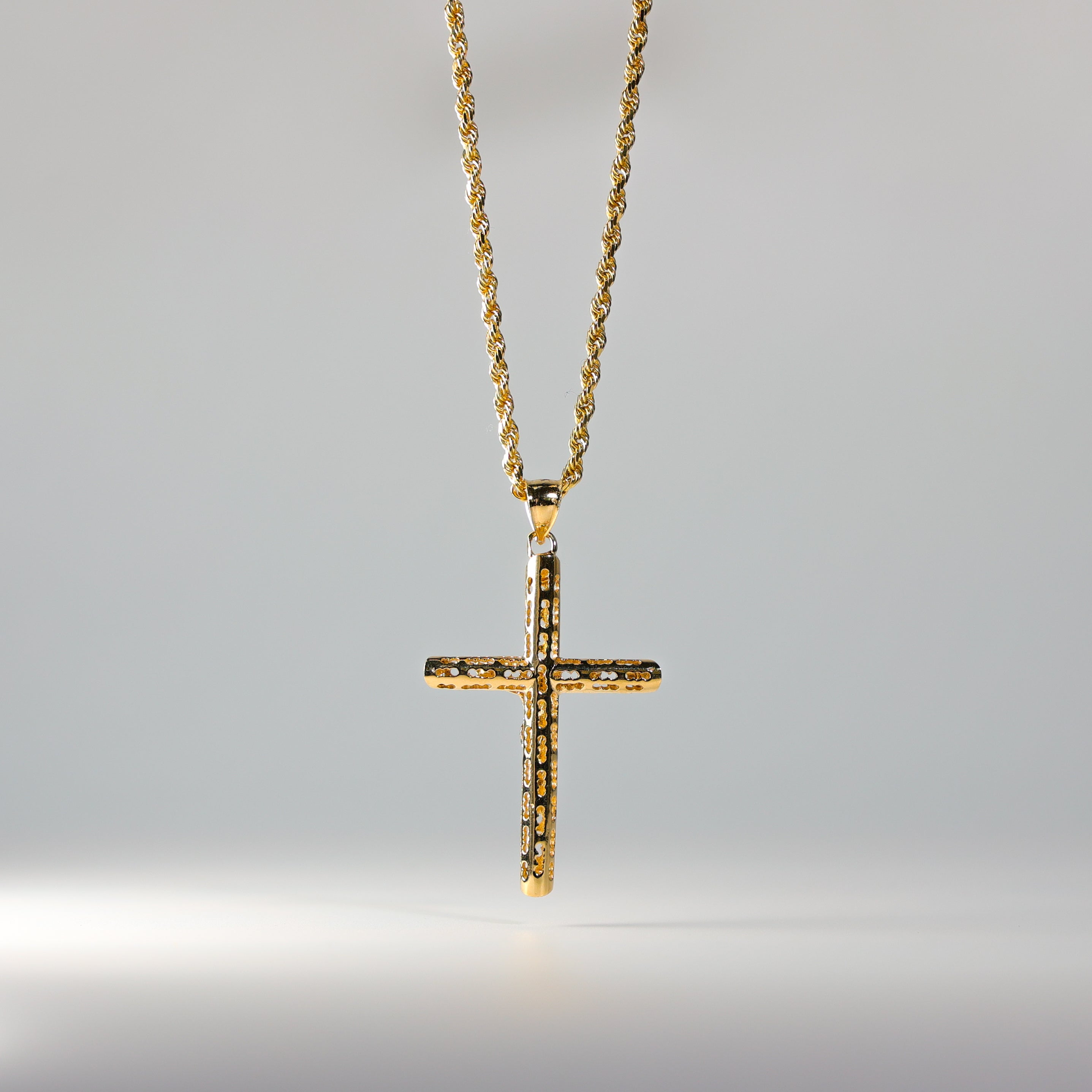 Gold Large Jesus Crucifix Cross Pendant Necklace - Model 1213 | Religious Jewelry for Men & Women | Perfect for Church, Baptism & Daily Wear