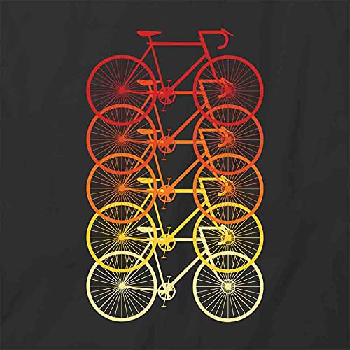Bicycle Graphic T-Shirt for Men & Women - Black Cotton Printed Tee - Casual Cycling Apparel for Bike Riders, Outdoor Enthusiasts and Sports Lovers