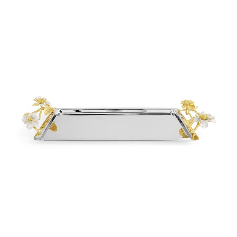 Elegant Gardenia Serving Tray - Bamboo Wood Cheese Board & Charcuterie Platter for Entertaining, Weddings, and Home Decor | Perfect for Cheese, Fruits, and Appetizers