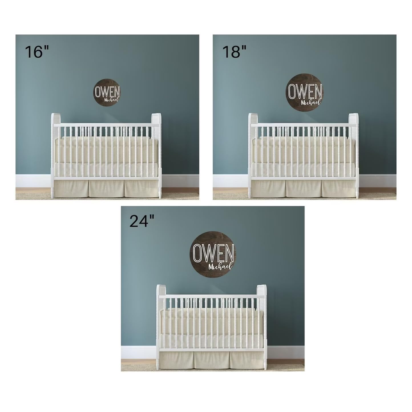 Custom Safari Nursery Name Sign - 18