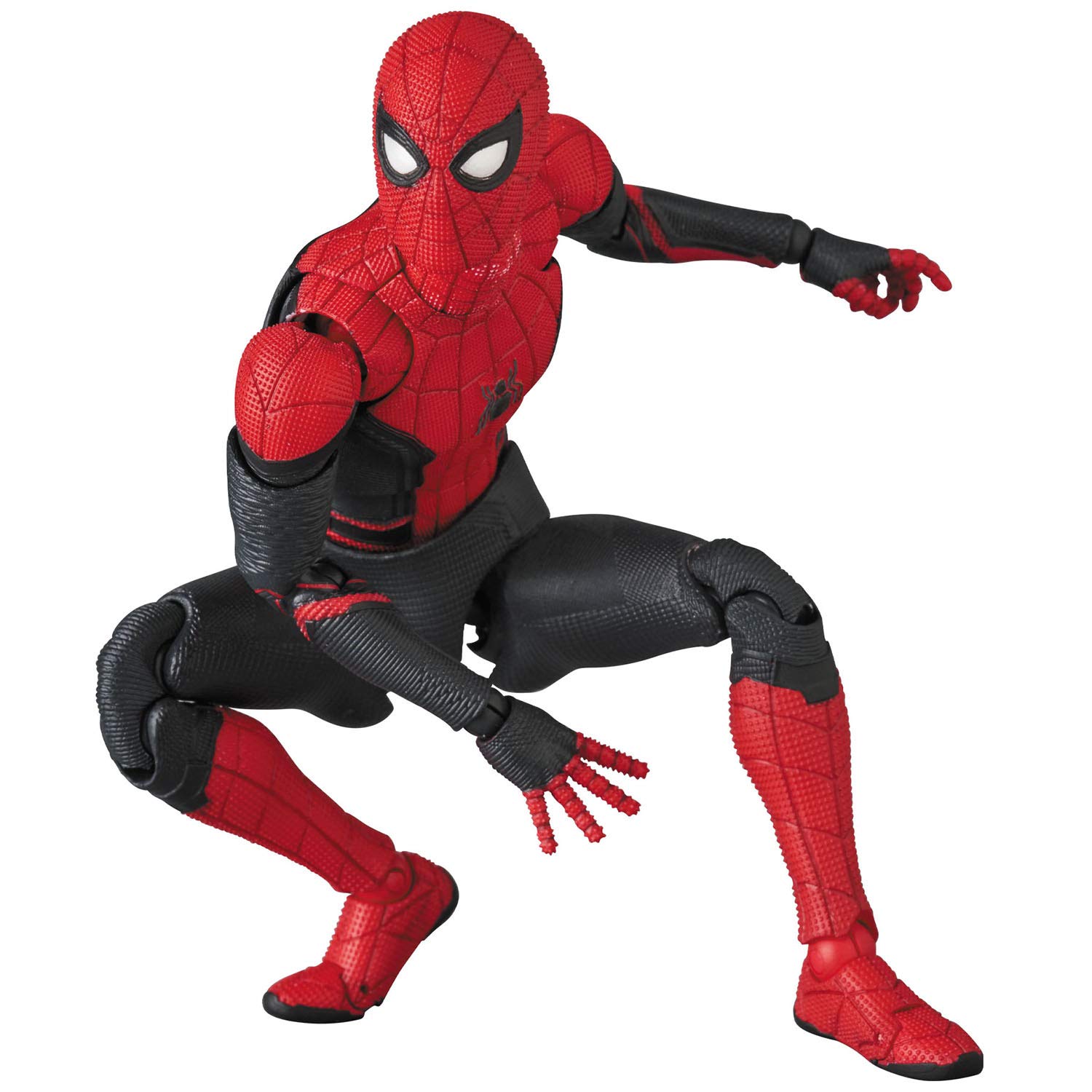MAFEX No.113 Spider-Man Upgraded Suit Action Figure - Far from Home Movie Collectible for Display & Play | Superhero Toy Gift for Fans & Collectors