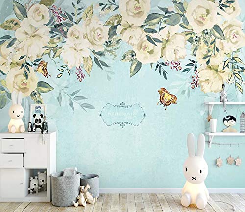 3D Yellow Flowers Self-Adhesive Wallpaper - Peel and Stick Removable Wall Mural Decor (82