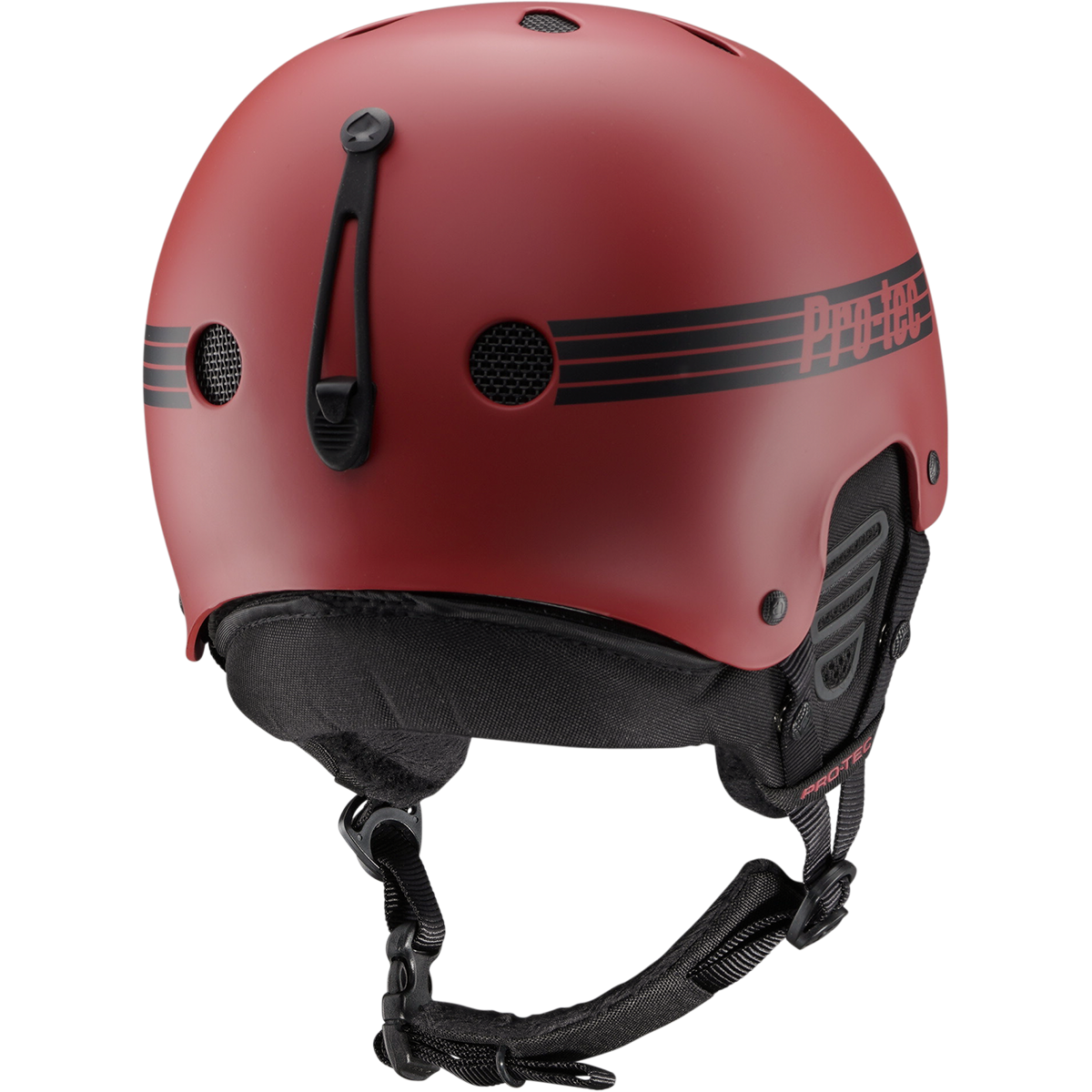 Old School Snow Helmet with MIPS Technology - Matte Red - Perfect for Skiing, Snowboarding & Winter Sports Safety