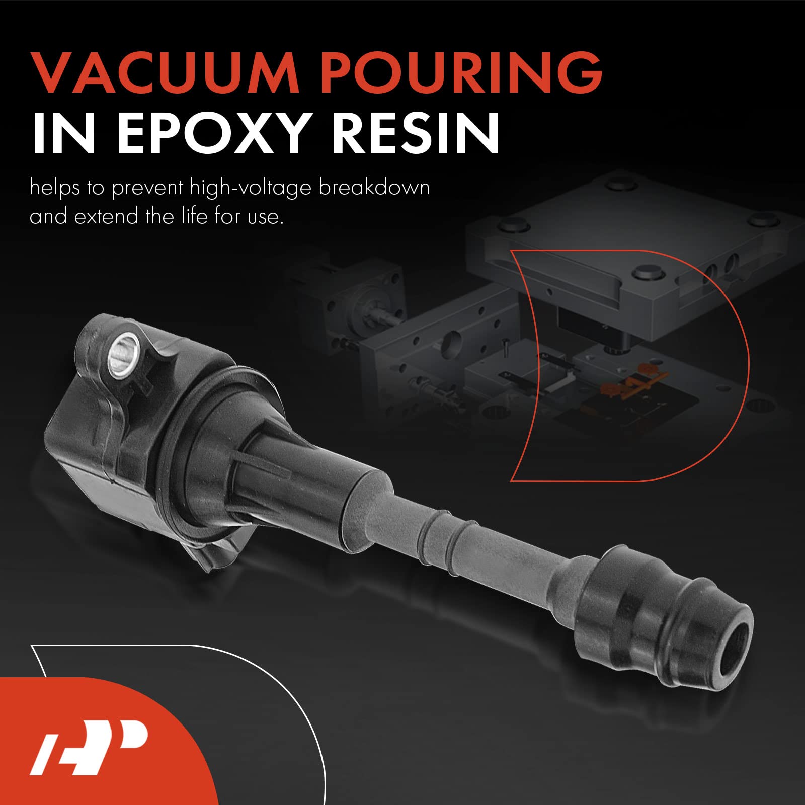 Premium Engine Ignition Coil Pack Set (4-PC) - Compatible with Infiniti Q45 2002-2006, M45 2003-2004 & 2006-2010, FX45 2003-2008, V8 4.5L - Perfect for Smooth Engine Performance & Reliable Ignition System Replacement