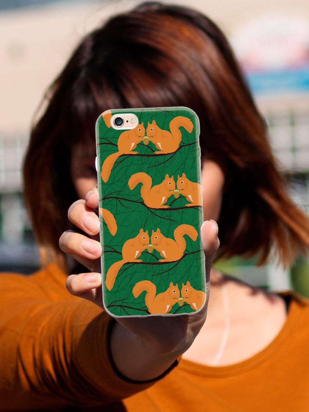 **Inspired Cases - iPhone Xs Max Case 3D Textured Protective Cover with Squirrel Design - Shockproof & Slim Fit for Apple iPhone Xs Max - Perfect for Daily Use, Travel & Outdoor Activities**