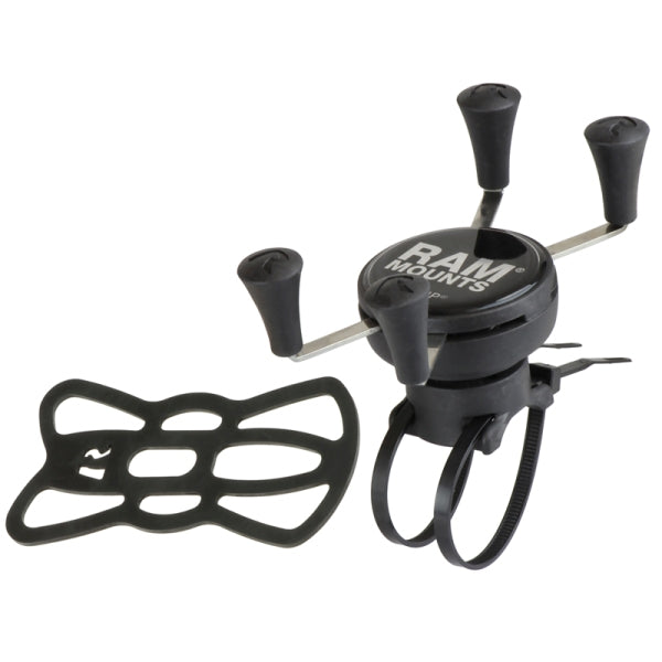 RAM EZ ON/OFF™ Universal Bike Mount with X-Grip® Phone Holder - Compatible with Smartphones & GPS Devices - Perfect for Cycling, Commuting & Outdoor Adventures (RAP-274-1-UN7U)