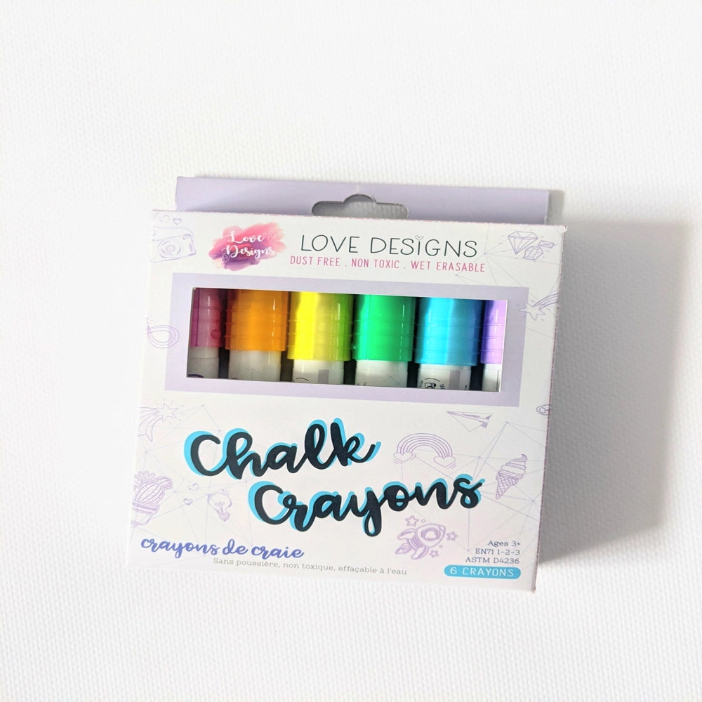 Dust-Free Chalk Crayons for Kids - Non-Toxic & Washable, Perfect for Sidewalk Drawing, Classroom & Outdoor Play