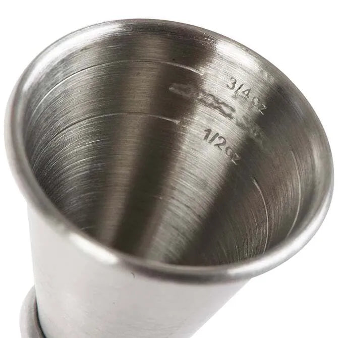 Premium Japanese Style Jigger - 1 oz & 2 oz Dual Measuring Cup for Cocktails - Perfect for Bartenders, Mixologists & Home Bars - Ideal for Crafting Martinis, Margaritas & Precision Cocktails