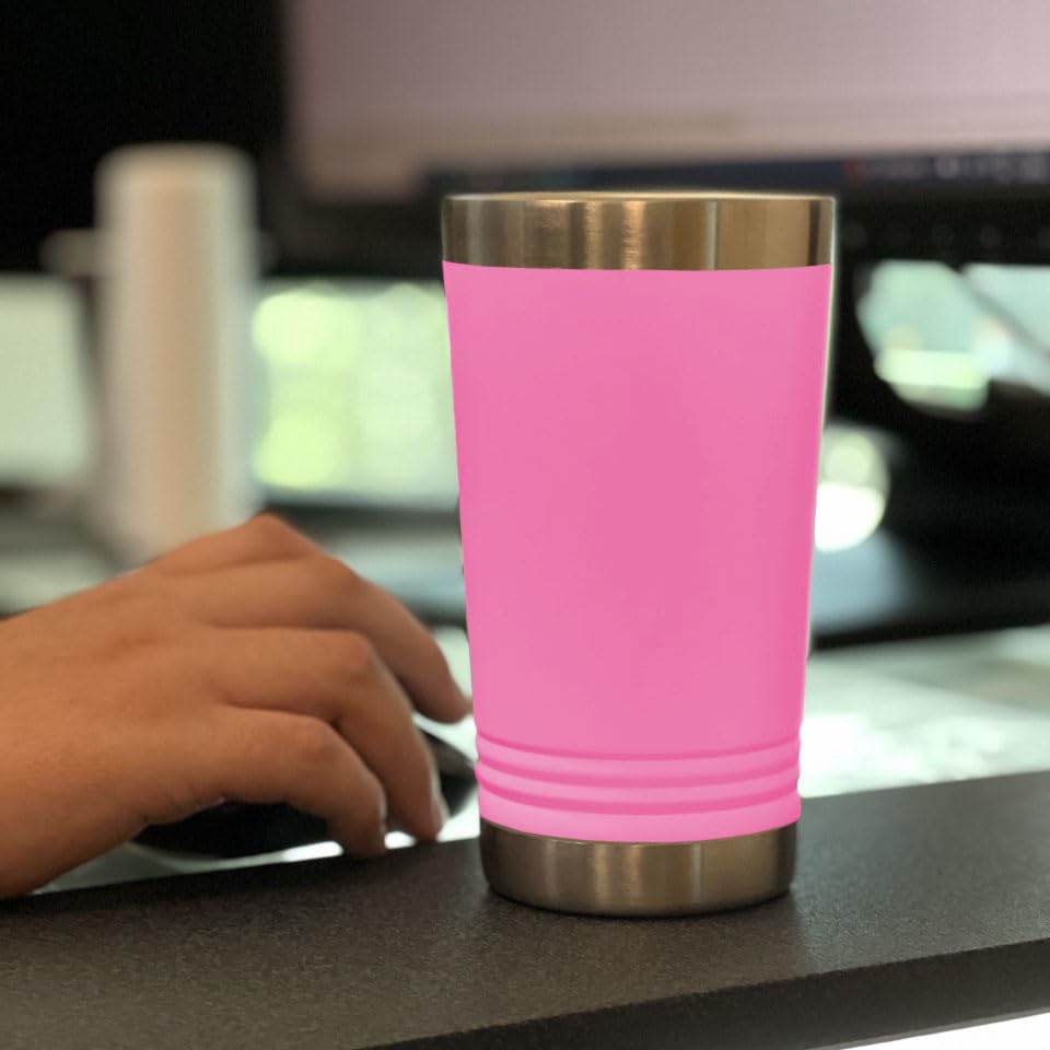 LaserGram 16oz Vacuum Insulated Stainless Steel Tumbler with Personalized Engraving - My Sweet 16 Pink Cup - Keeps Drinks Hot/Cold for Hours - Perfect for Birthday Gifts, Parties & Everyday Use