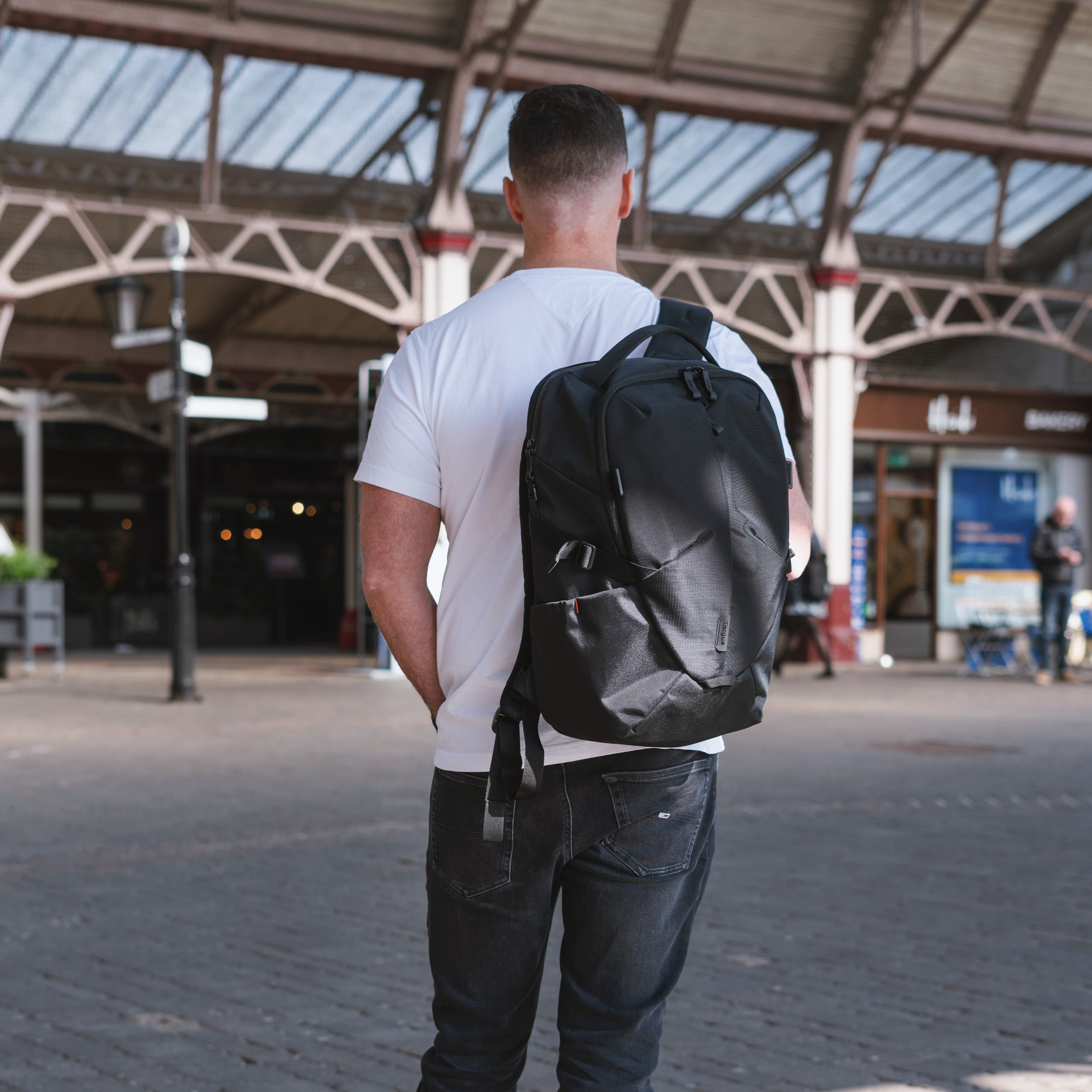 15-16 Inch Terra EcoSmart® Backpack - Waterproof Laptop Backpack for Men & Women, Lightweight Travel Backpack with USB Charging Port - Perfect for Work, School & Outdoor Adventures (Black)
