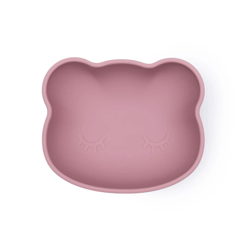 We Might Be Tiny Bear Stickie Bowl and Lid - Reusable Silicone Food Storage Container for Kids Lunch, Snacks, and Meal Prep - Perfect for Home, School, and Travel