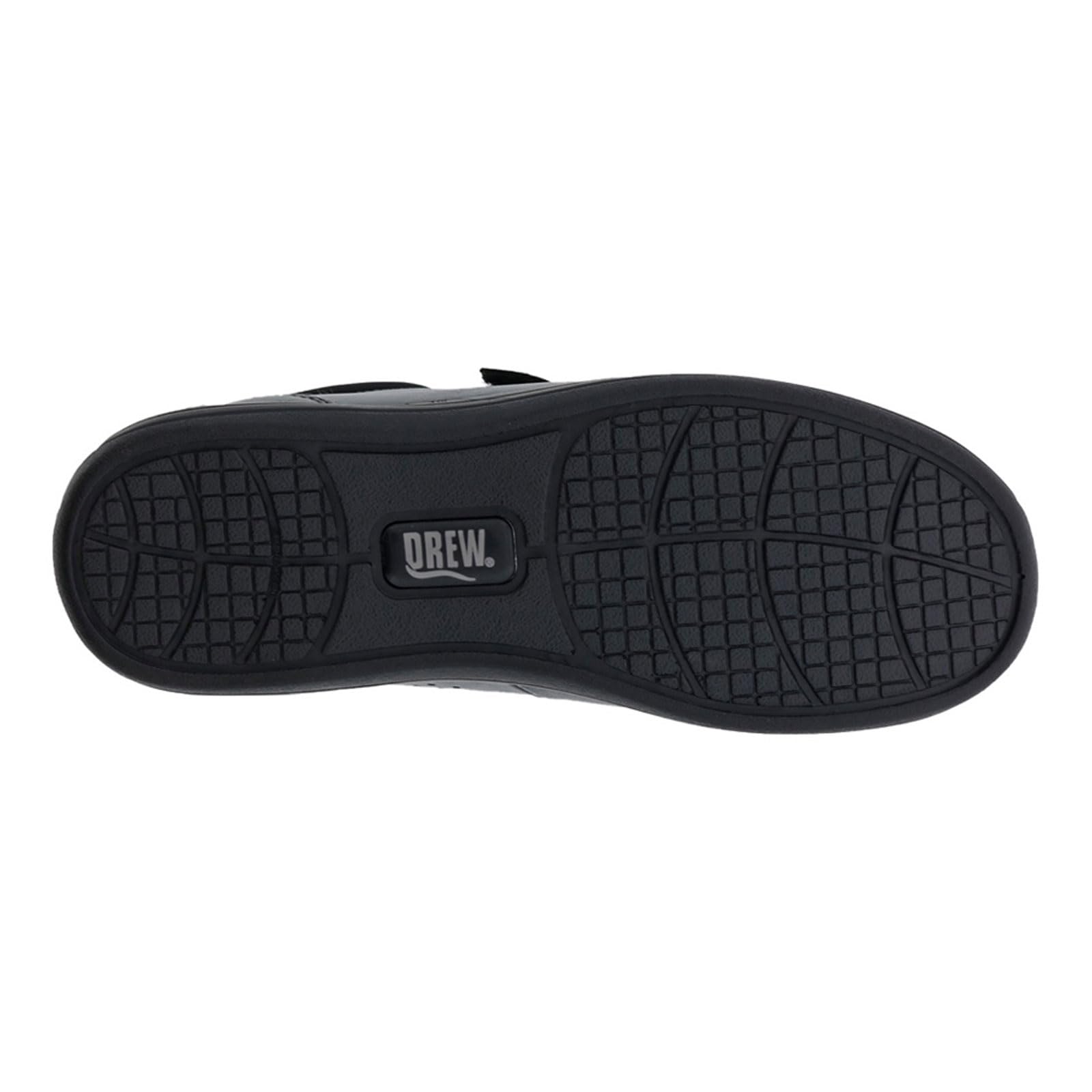 Drew Lotus Women's Velcro Double Strap Comfortable Casual Shoes - Black Calf Leather Slip-On Flats for Walking, Work & Everyday Wear