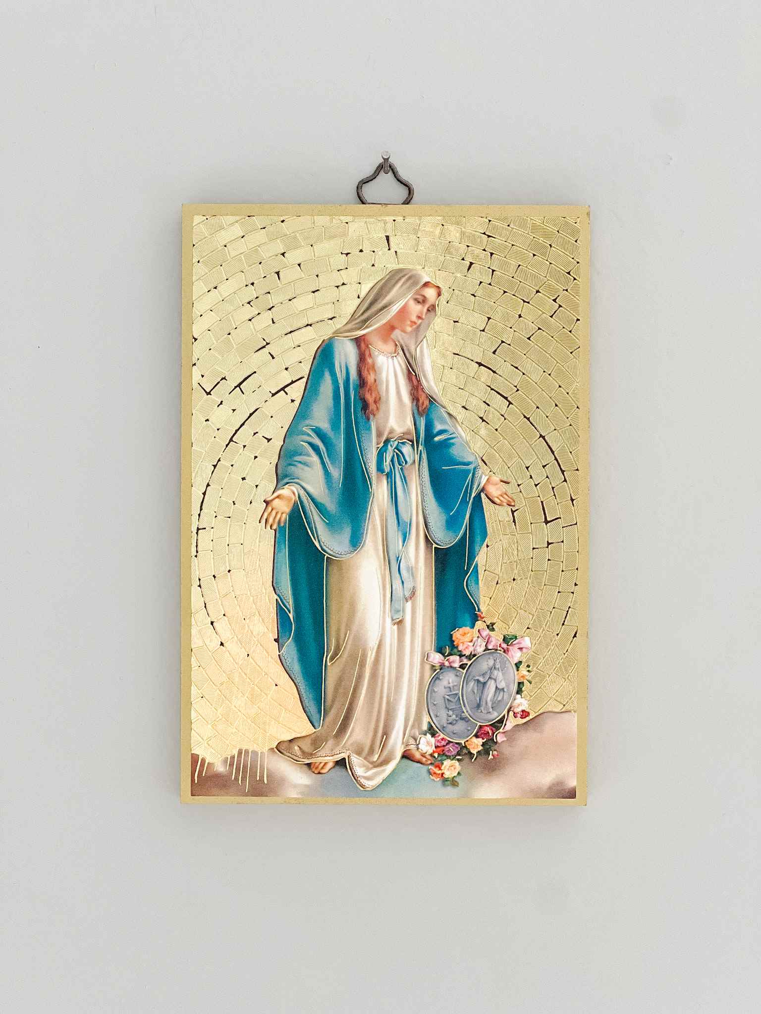 Our Lady of Grace Plaque - Elegant Religious Wall Decor for Home, Church & Prayer Spaces | Perfect for Devotion & Spiritual Inspiration