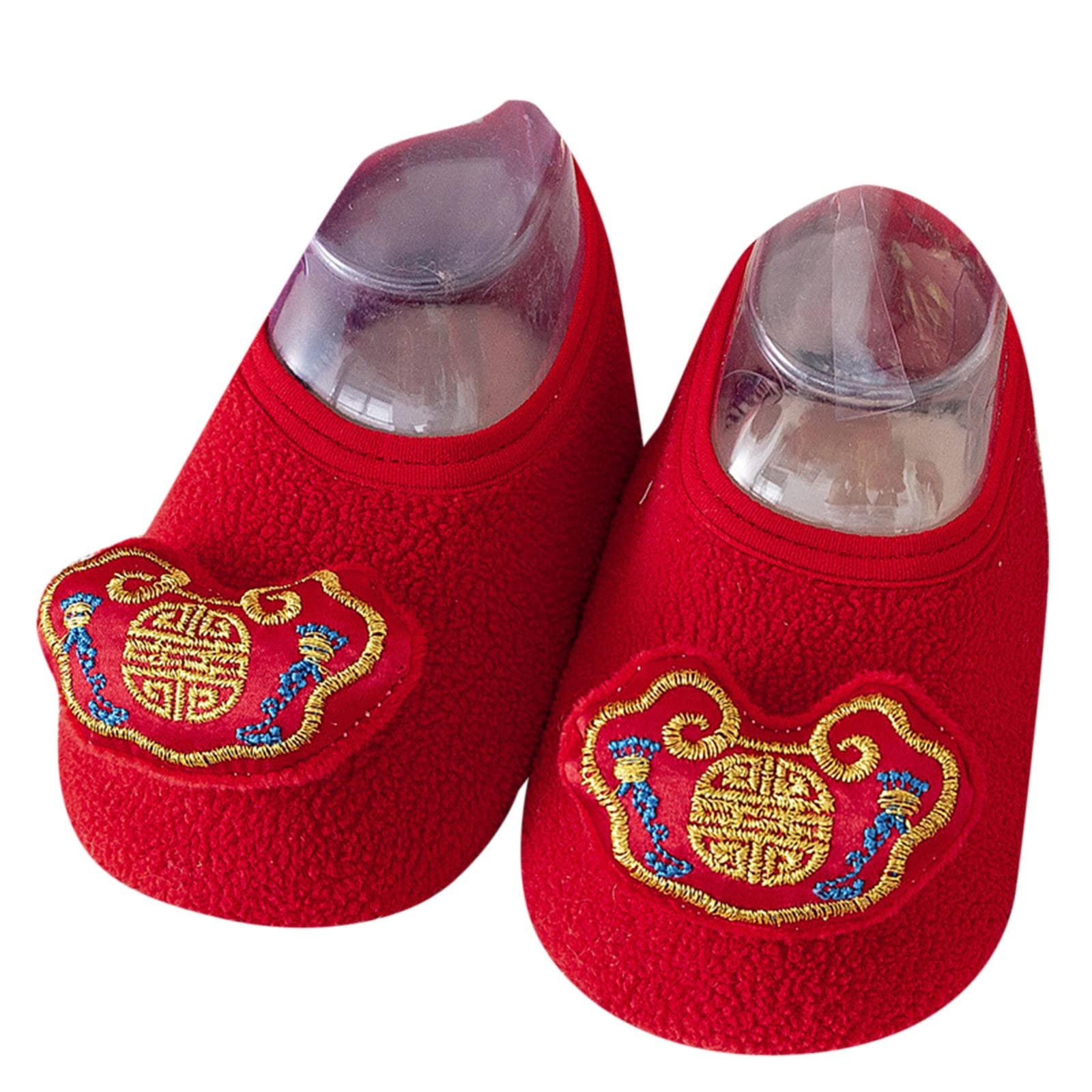 Bblulu Unisex Baby Fleece Booties - Non-Slip Warm Winter Slippers for Toddlers & Infants | Soft Indoor/Outdoor Prewalker Shoes for Cold Weather & Home Use