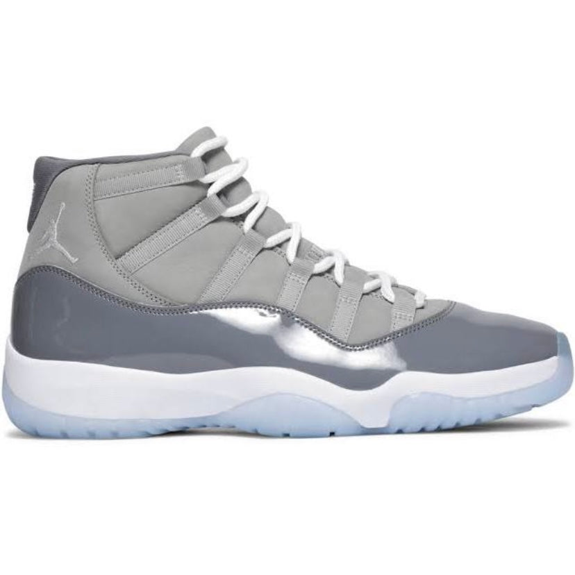Air Jordan 11 Retro 2021 Cool Grey Basketball Shoes - Men's Medium Grey & White Sneakers for Casual Wear, Sports & Street Style