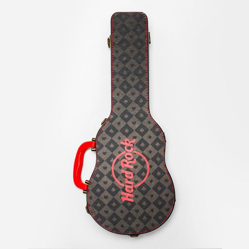 Hard Rock Guitar Shaped Poker Set with Black Case - Perfect for Casino Nights, Music Lovers & Themed Parties