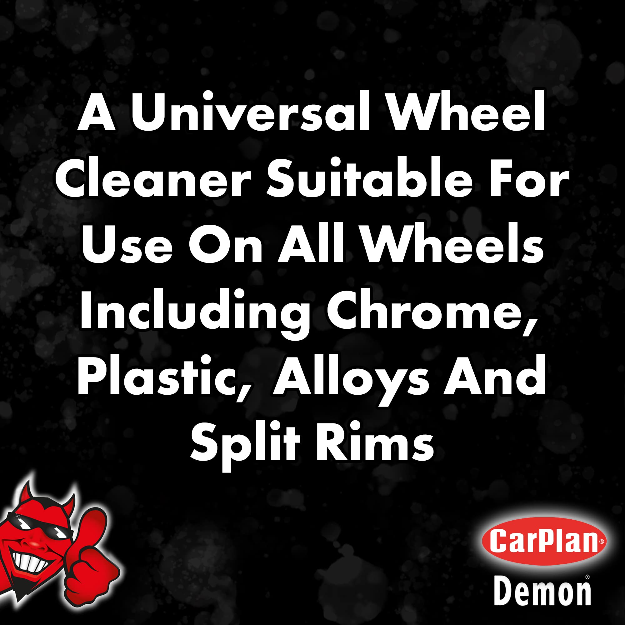 Demon Wheels 34 fl Oz (1L) Fast Wheel Cleaner - Heavy Duty Brake Dust Remover for Cars, Trucks & Motorcycles - Safe for Alloy, Chrome & Painted Wheels - Perfect for Auto Detailing & Car Wash