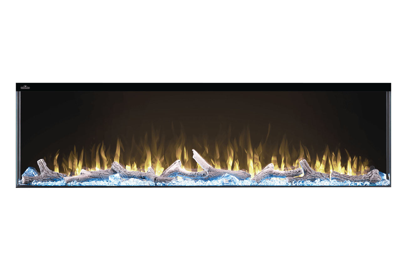 Napoleon Trivista Primis 60-Inch Built-In Electric Fireplace - 3-Sided or 2-Sided Viewing Options for Living Room, Bedroom & Office