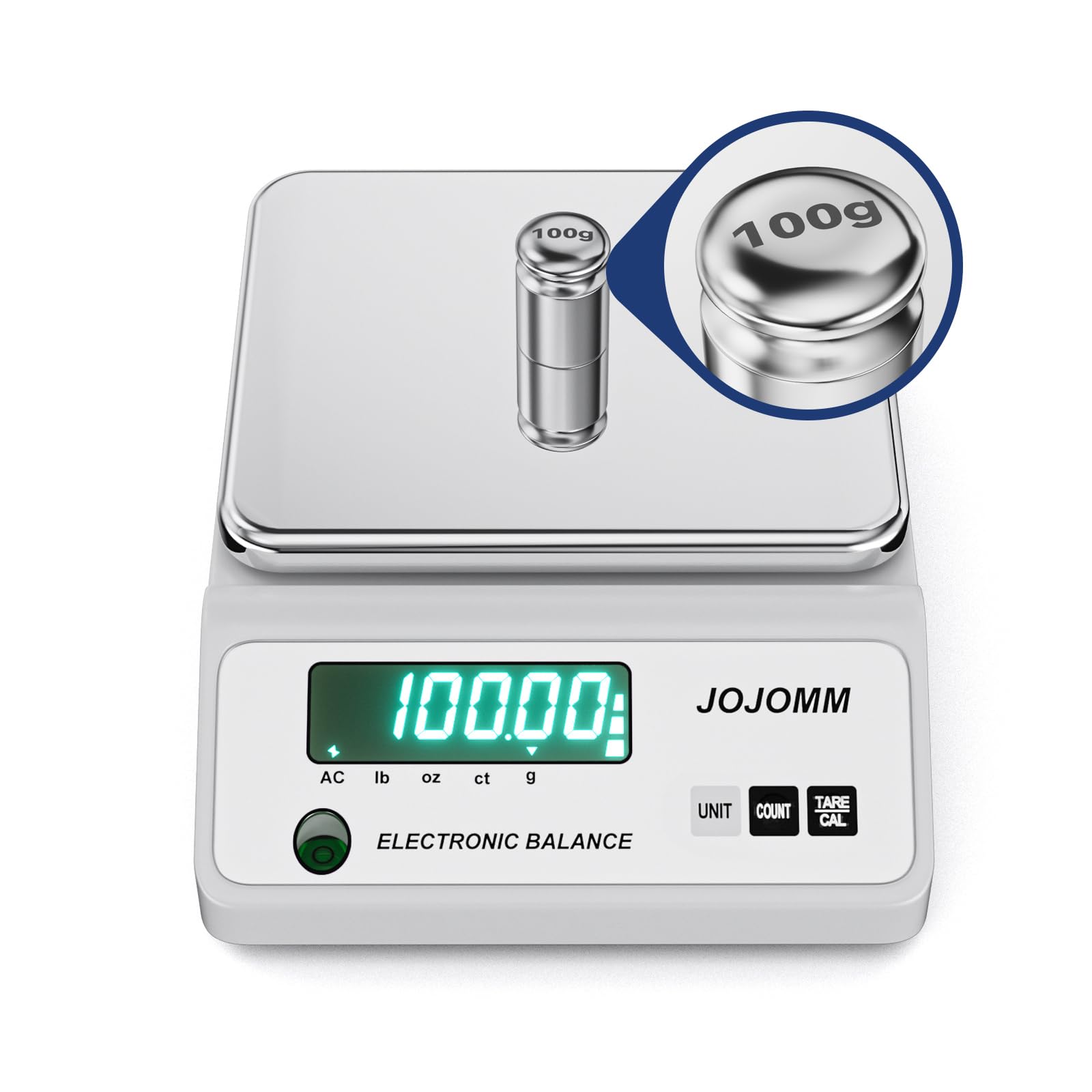 High Precision 5000g x 0.01g Digital Lab Scale - Analytical Electronic Balance for Jewelry, Kitchen & Scientific Use | Accurate Gram Scale for Weighing Gold, Ingredients & Lab Samples