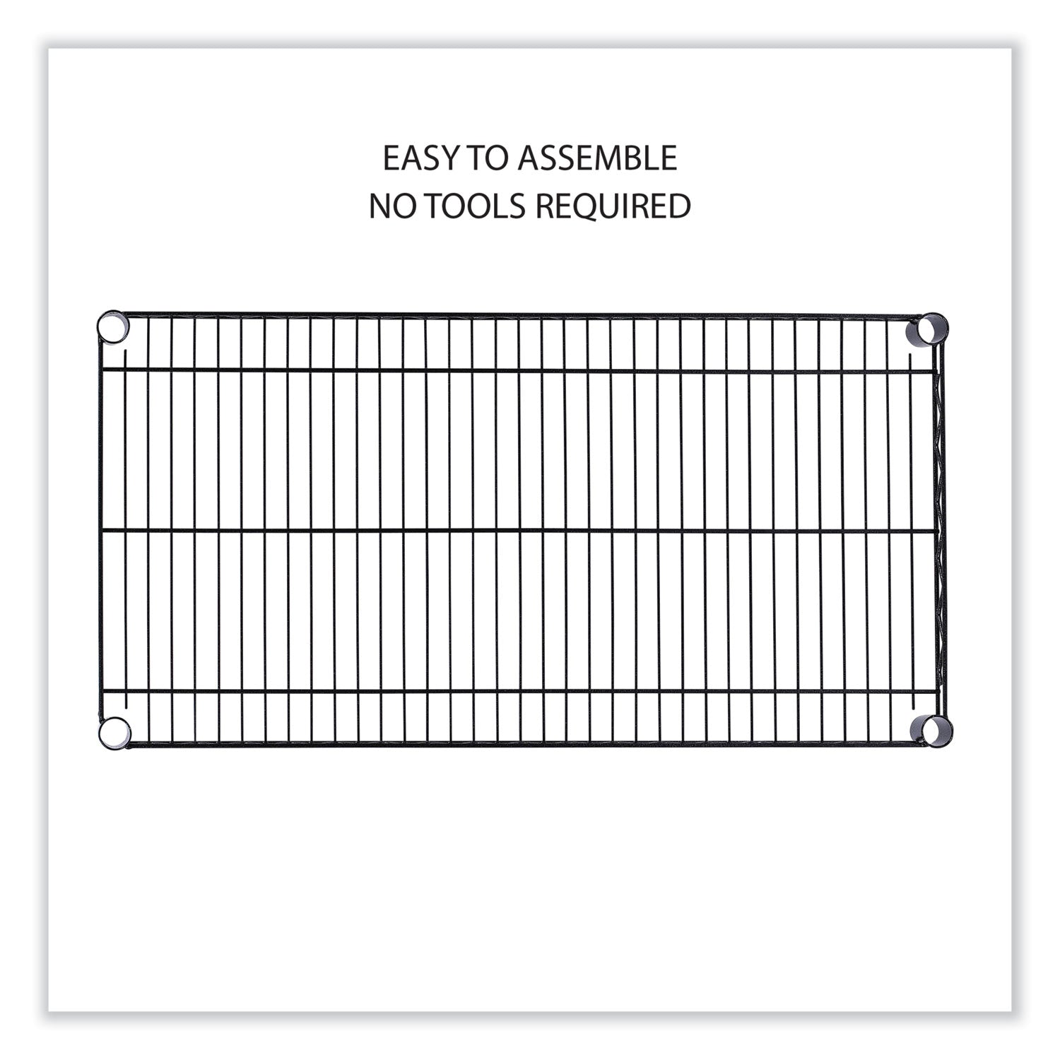 Alera® 5-Tier Heavy Duty Wire Shelving Unit with Locking Casters & Shelf Liners - 36