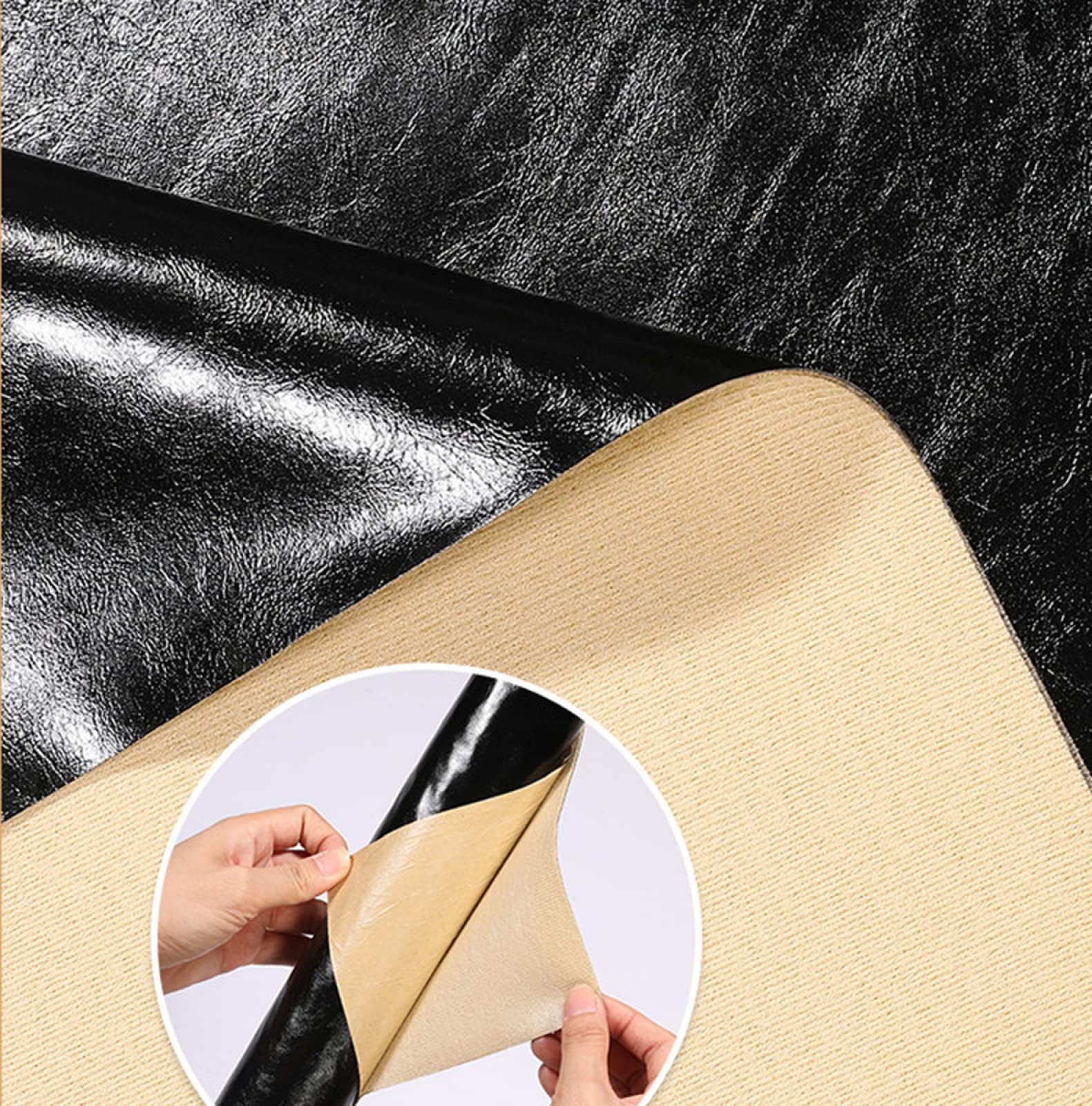 Dreamlee Self-Adhesive Leather Repair Patch - Thickened PU Leather Sofa & Car Seat Repair Tape (Grey Blue, 100x137cm/39.3x54.3in) - Fix Handbags, Jackets, Furniture & Auto Interiors - Durable Waterproof Solution for Home & Vehicle Maintenance