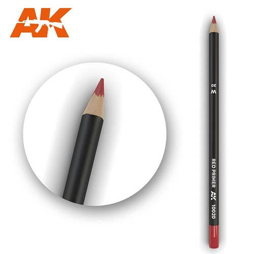 AK Interactive AK10020 Weathering Pencil Red Primer - Premium Model Painting Tool for Realistic Rust & Weathering Effects - Perfect for Scale Models, Miniatures & Dioramas