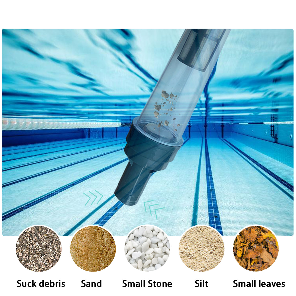 Rechargeable Cordless Electric Pool Vacuum Cleaner - Powerful Spa & Swimming Pool Cleaner for Above Ground & Inground Pools | Perfect for Quick Pool Maintenance & Spa Cleaning