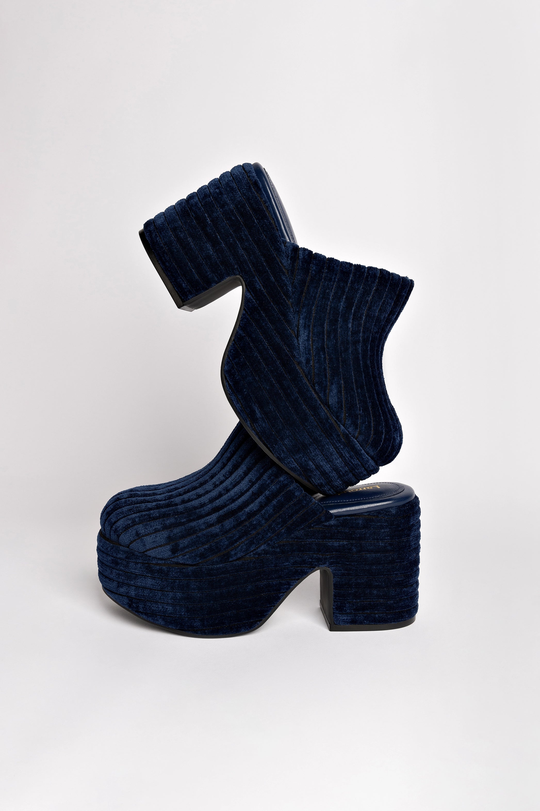 Miso Platform Clog Shoes - Comfortable Slip-On Clogs for Women in Midnight Velvet | Perfect for Home, Garden & Casual Wear