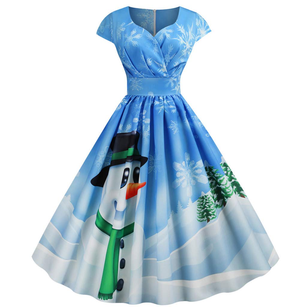 Vintage 1950s Rockabilly Cocktail Party Dress for Women - Retro Swing Dress with V-Neck | Perfect for Swing Dancing, Pinup Photos & 50s Themed Parties