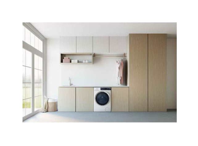 Electrolux EWF9024P5WB 9KG Front Load Washing Machine - Energy Efficient, Quiet Operation for Apartments & Small Homes | Perfect for Laundry Rooms & Compact Spaces