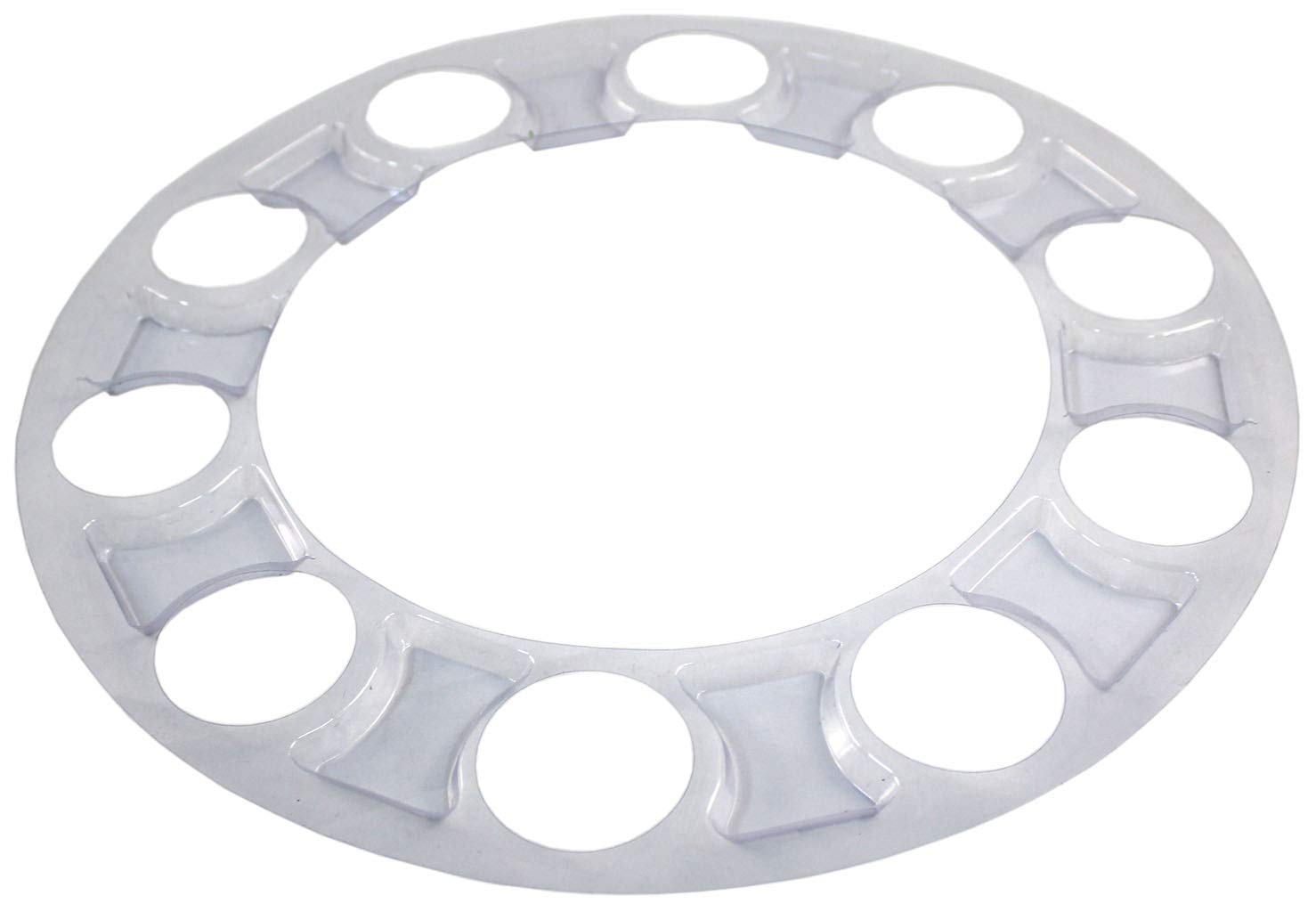 ABS Chrome Plastic Complete Axle Cover Kits with 33mm Thread-on Nut Covers for Semi Trucks - Heavy Duty Wheel Protection (Set of 4) - Perfect for Truck Maintenance & Fleet Upgrades