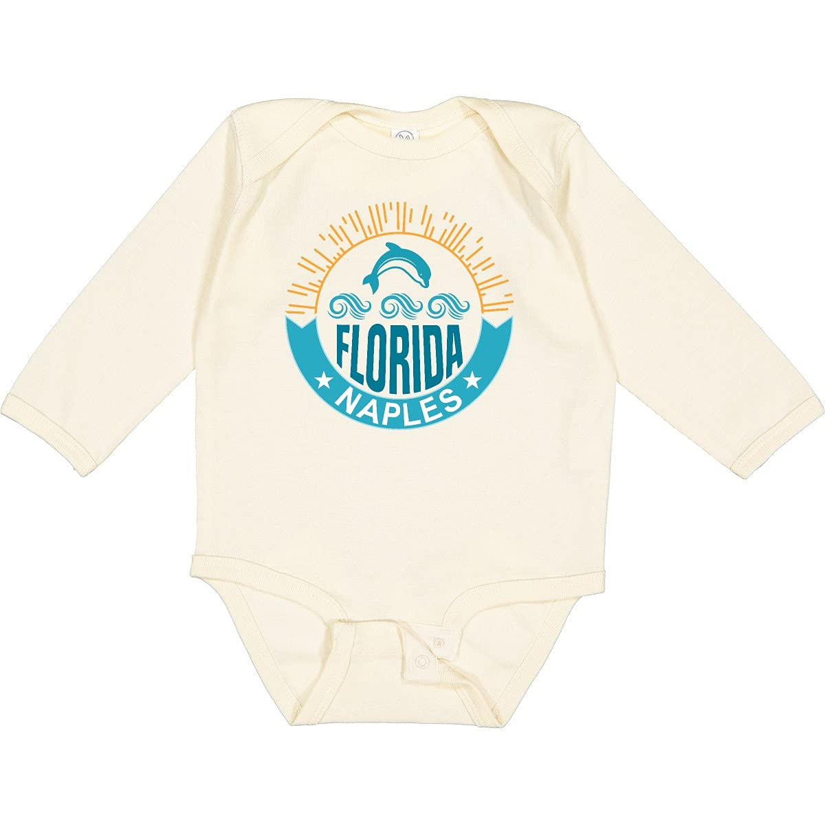 Inktastic Naples Florida Beach Vacation Long Sleeve Baby Bodysuit - Perfect for Family Trips, Beach Outings & Holiday Photos